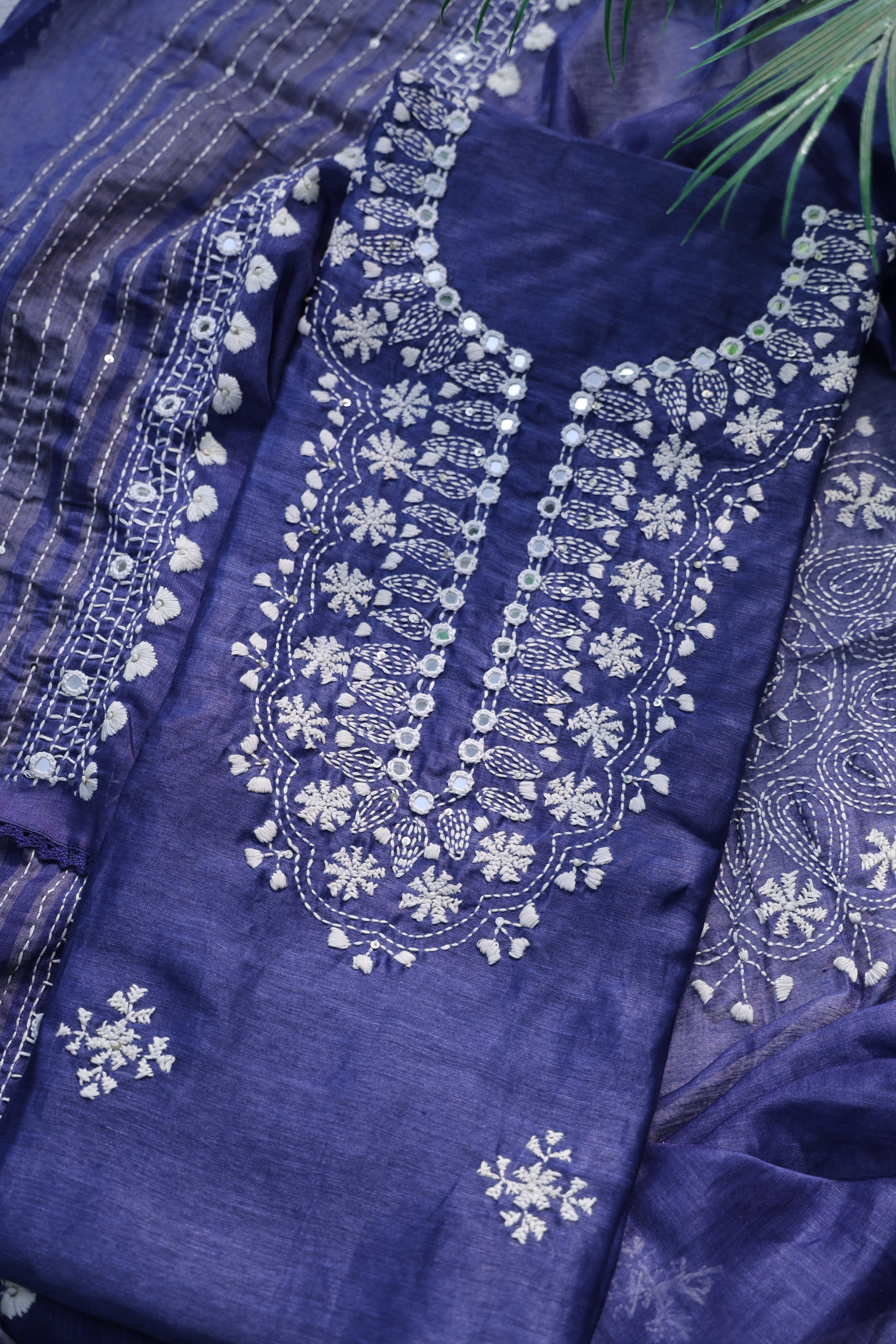 Linen Handwork Suit Piece