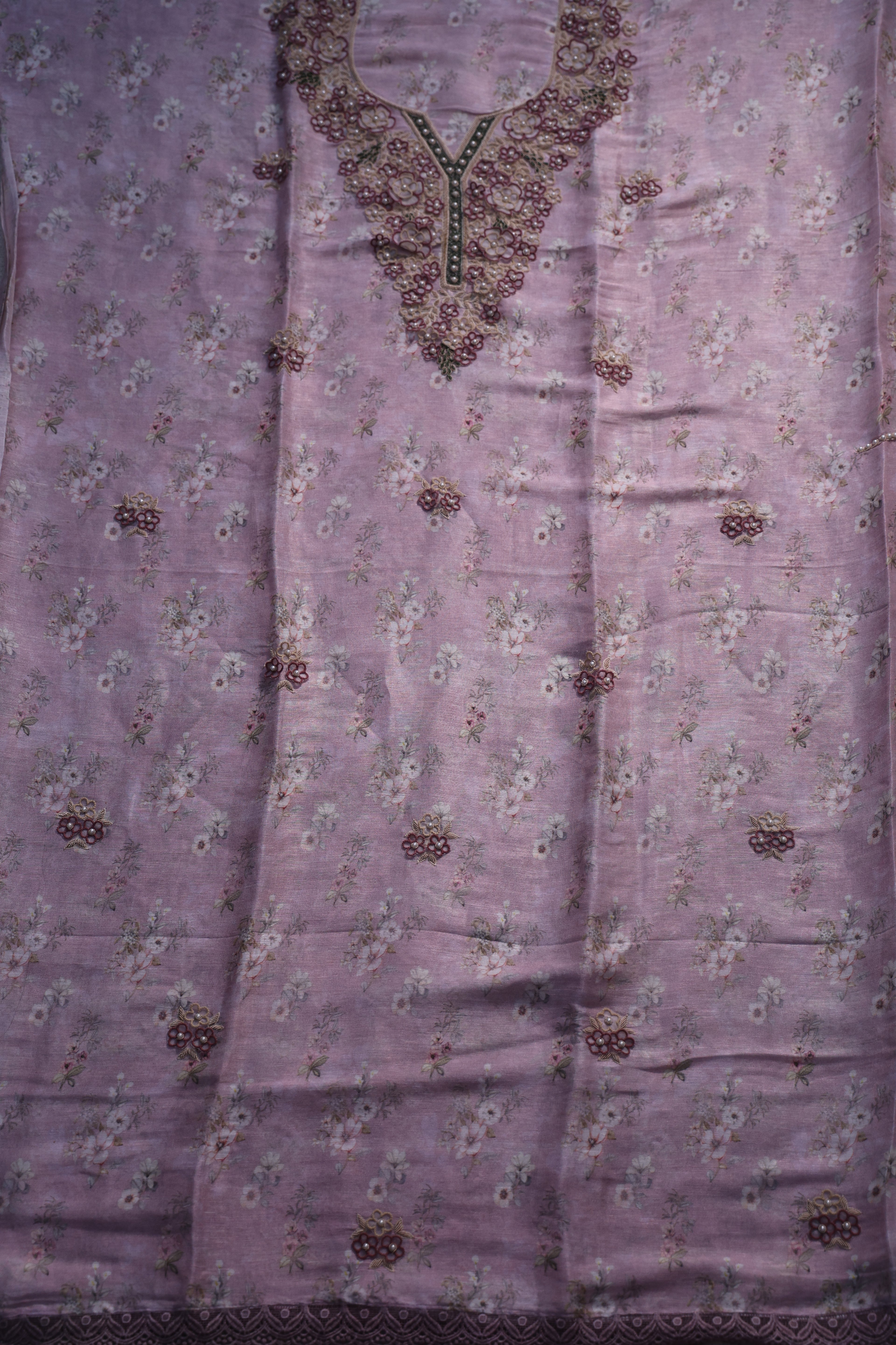 Linen Handwork Suit Piece
