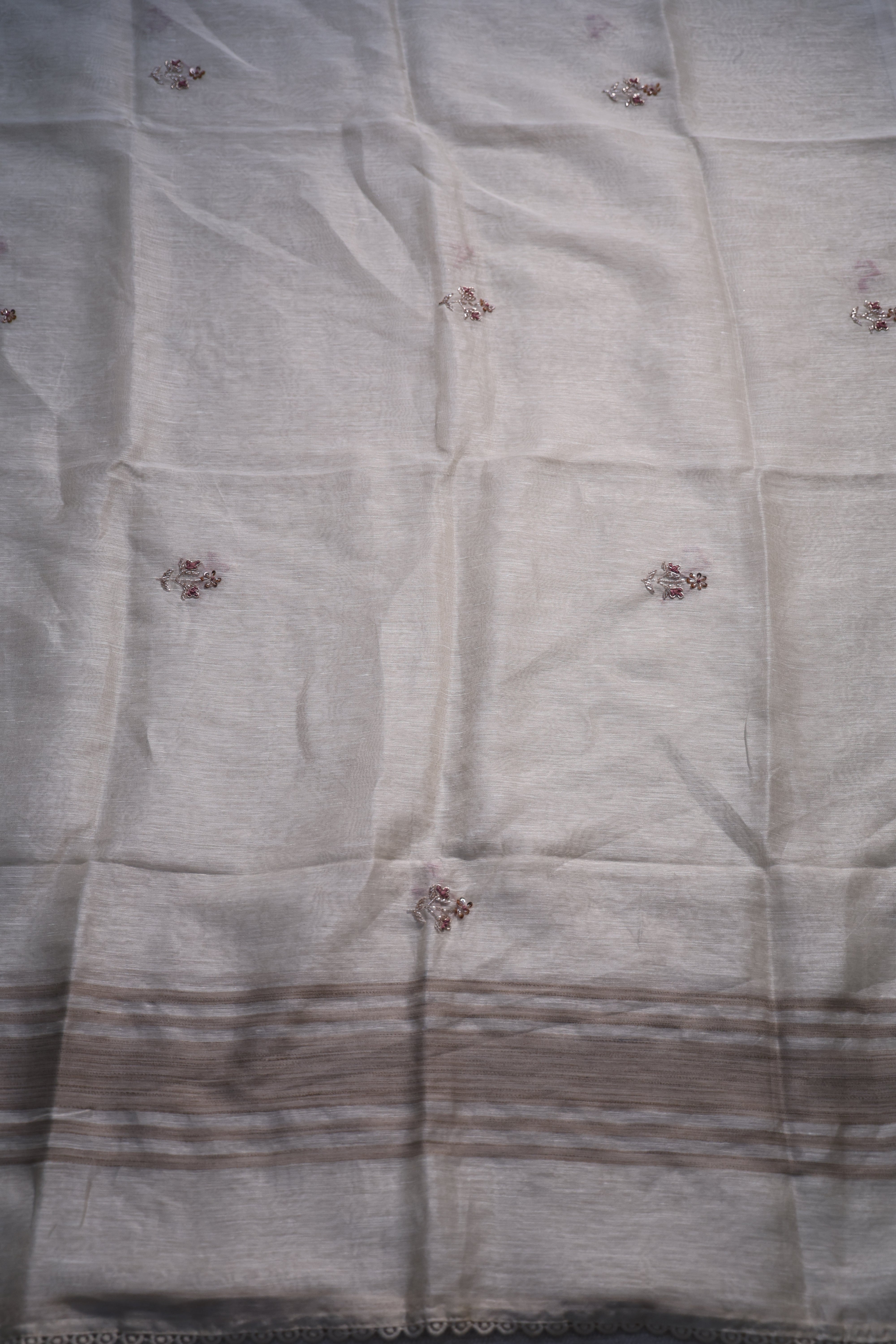 Linen Handwork Suit Piece
