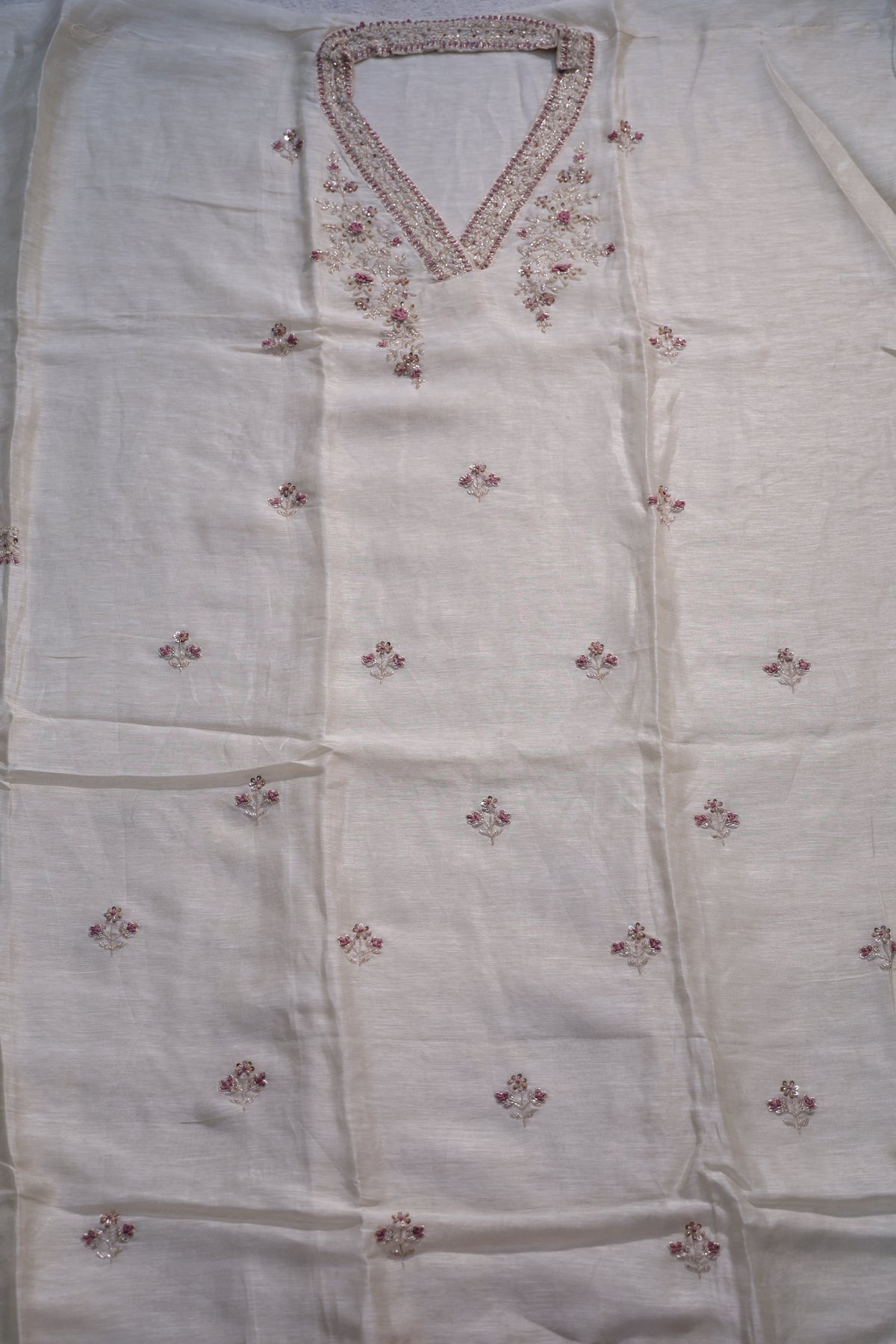 Linen Handwork Suit Piece