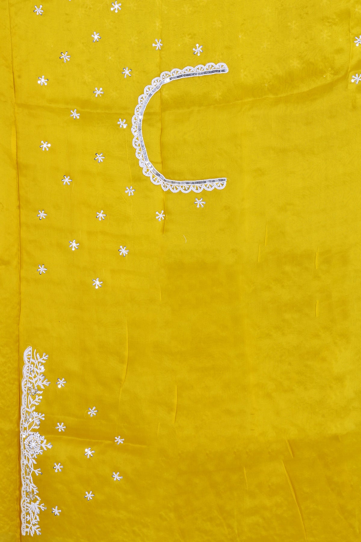 Organza Hand Pearl Work