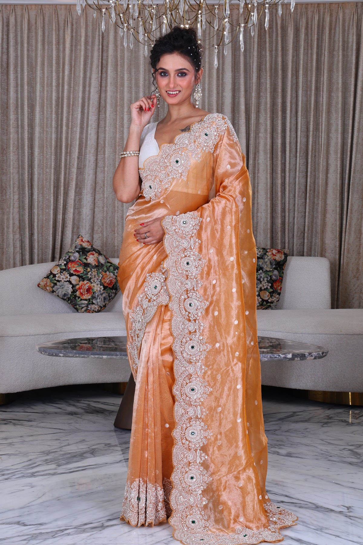 Exclusive Tissue Zardosi Work