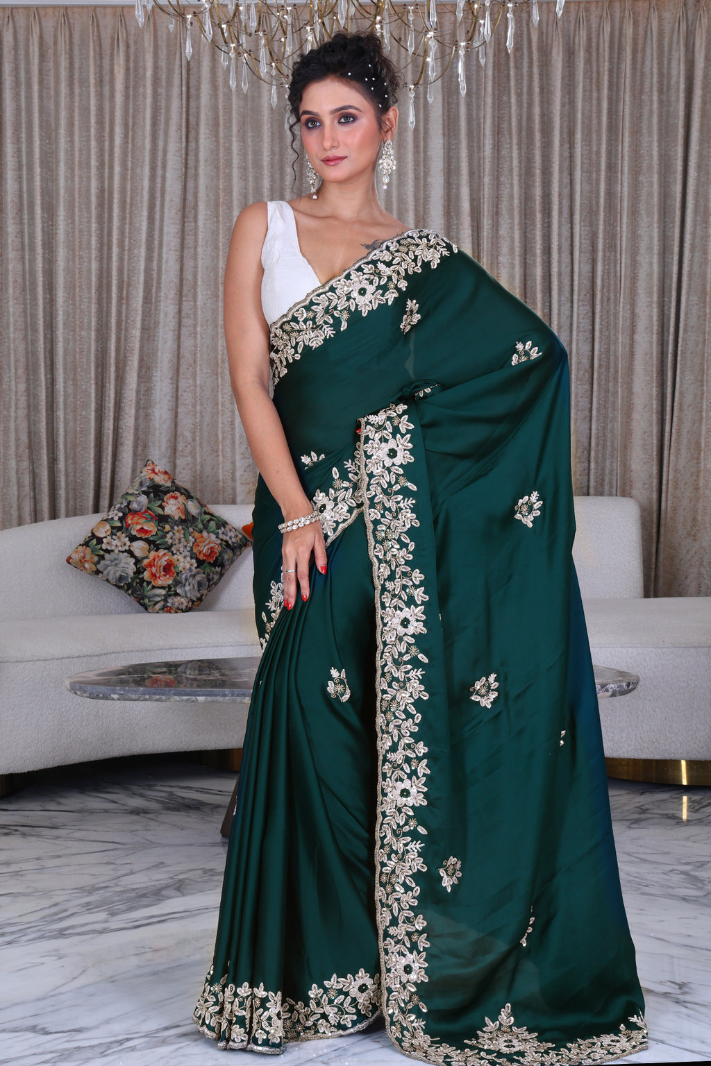 Satin Zardosi Work