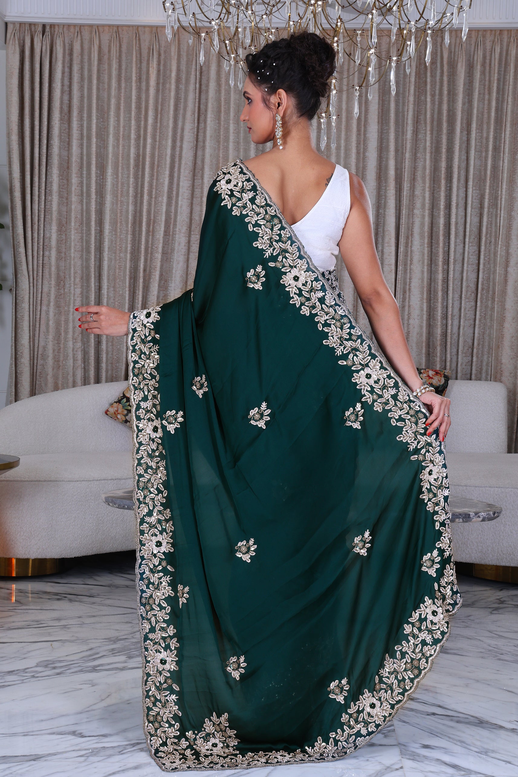 Satin Zardosi Work