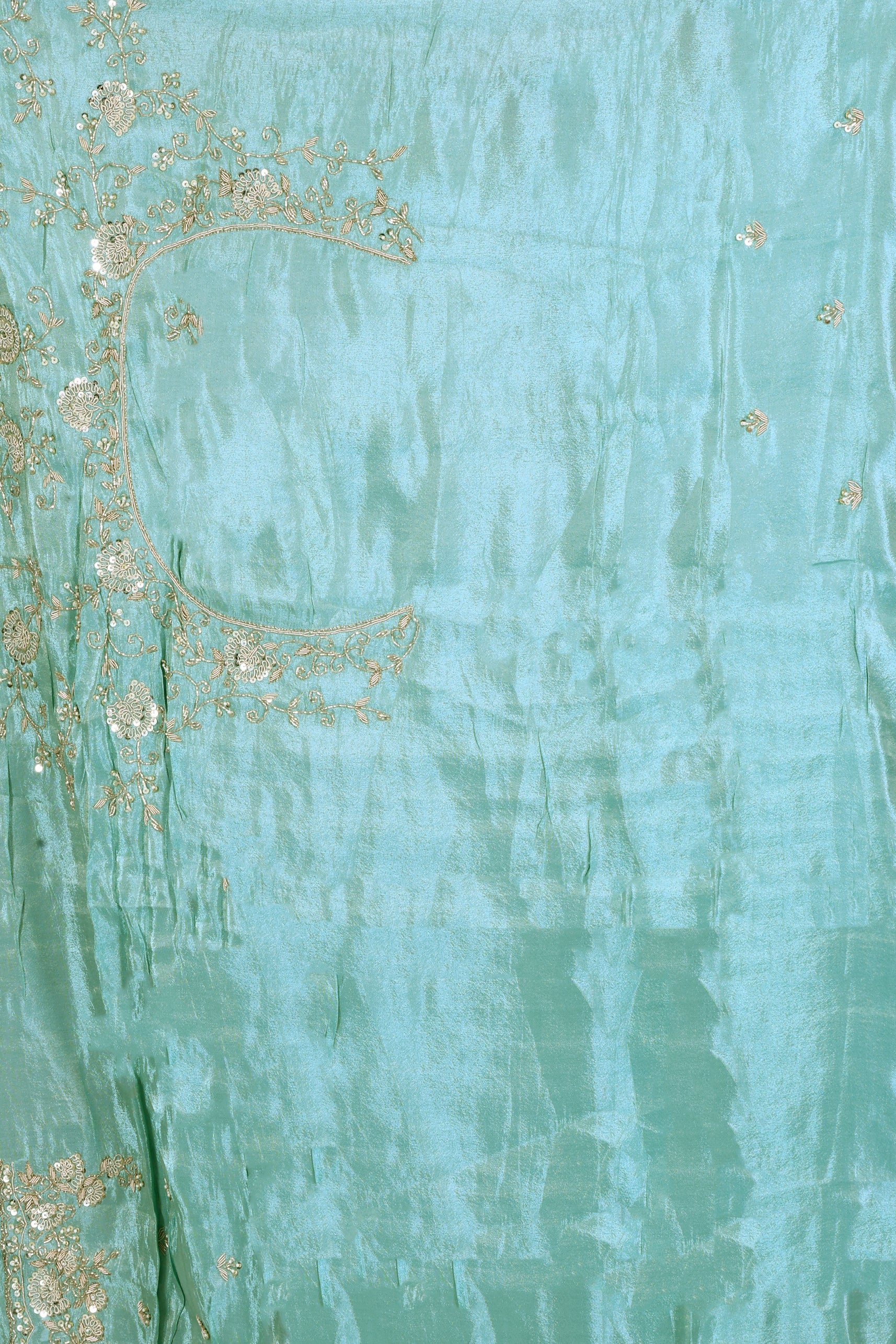 Check Tissue Zardosi Work