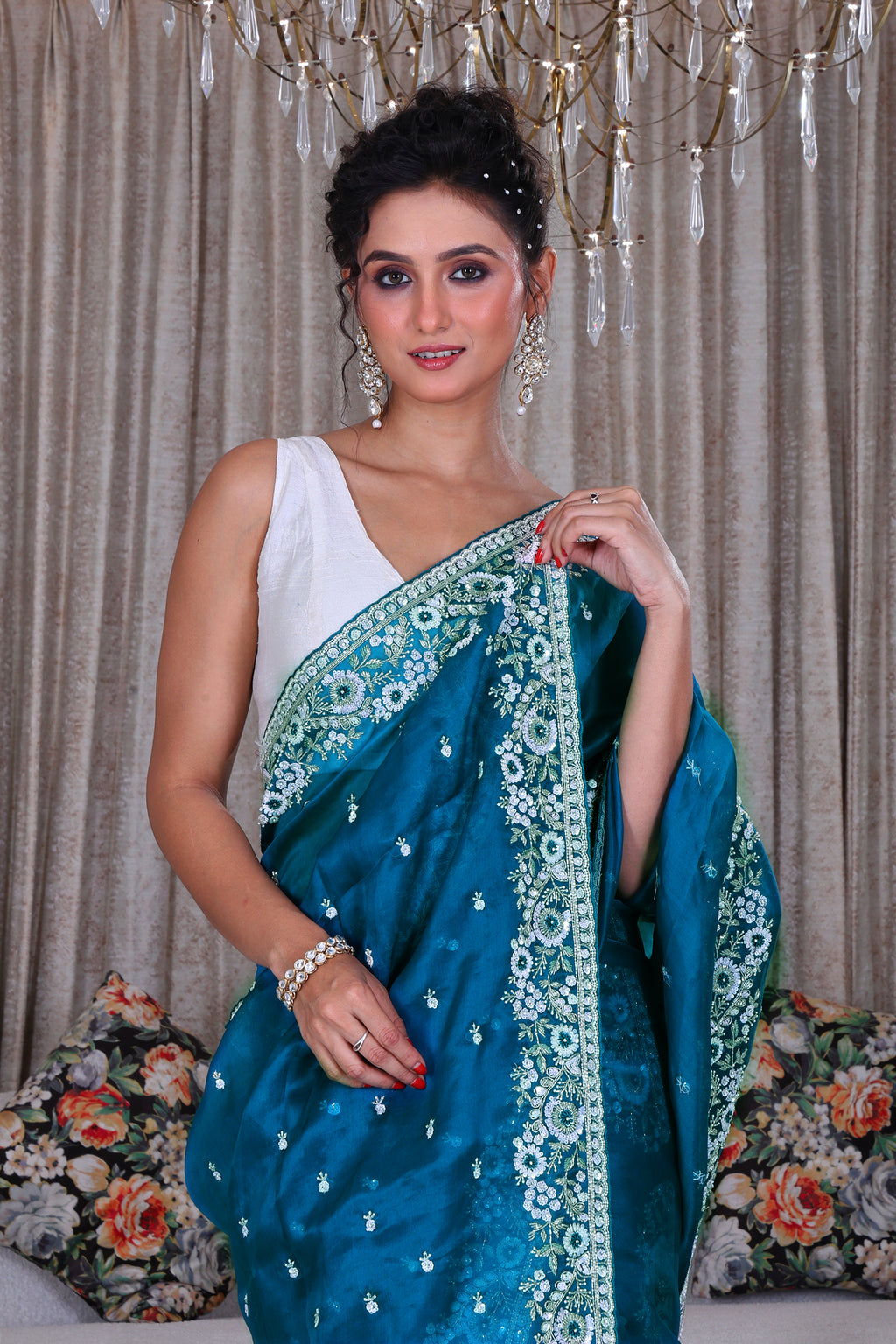 Organza Zardosi Work