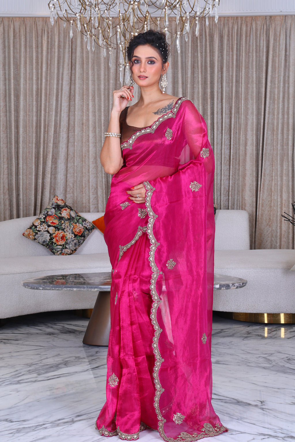 Exclusive Tissue Zardosi Work