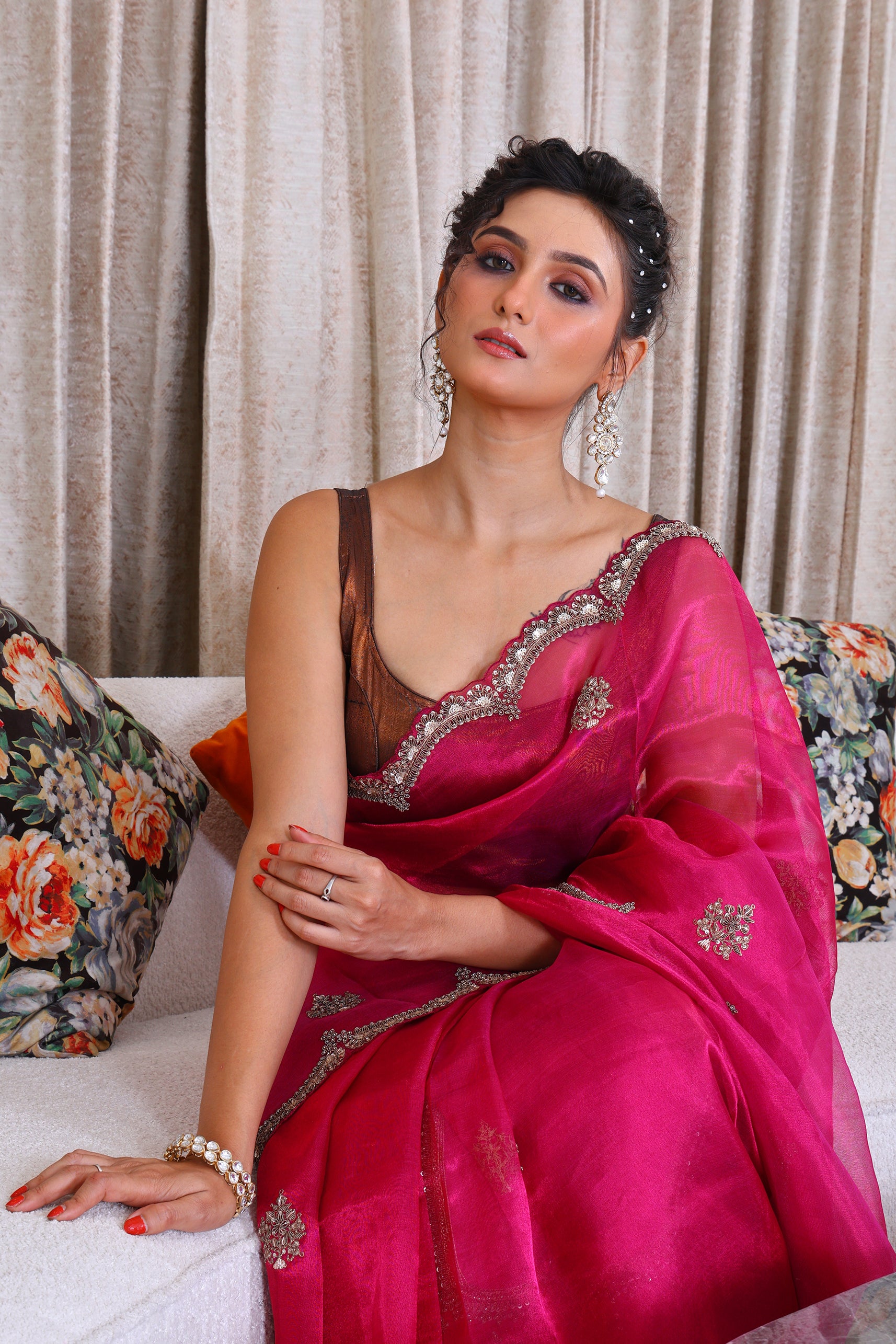 Exclusive Tissue Zardosi Work