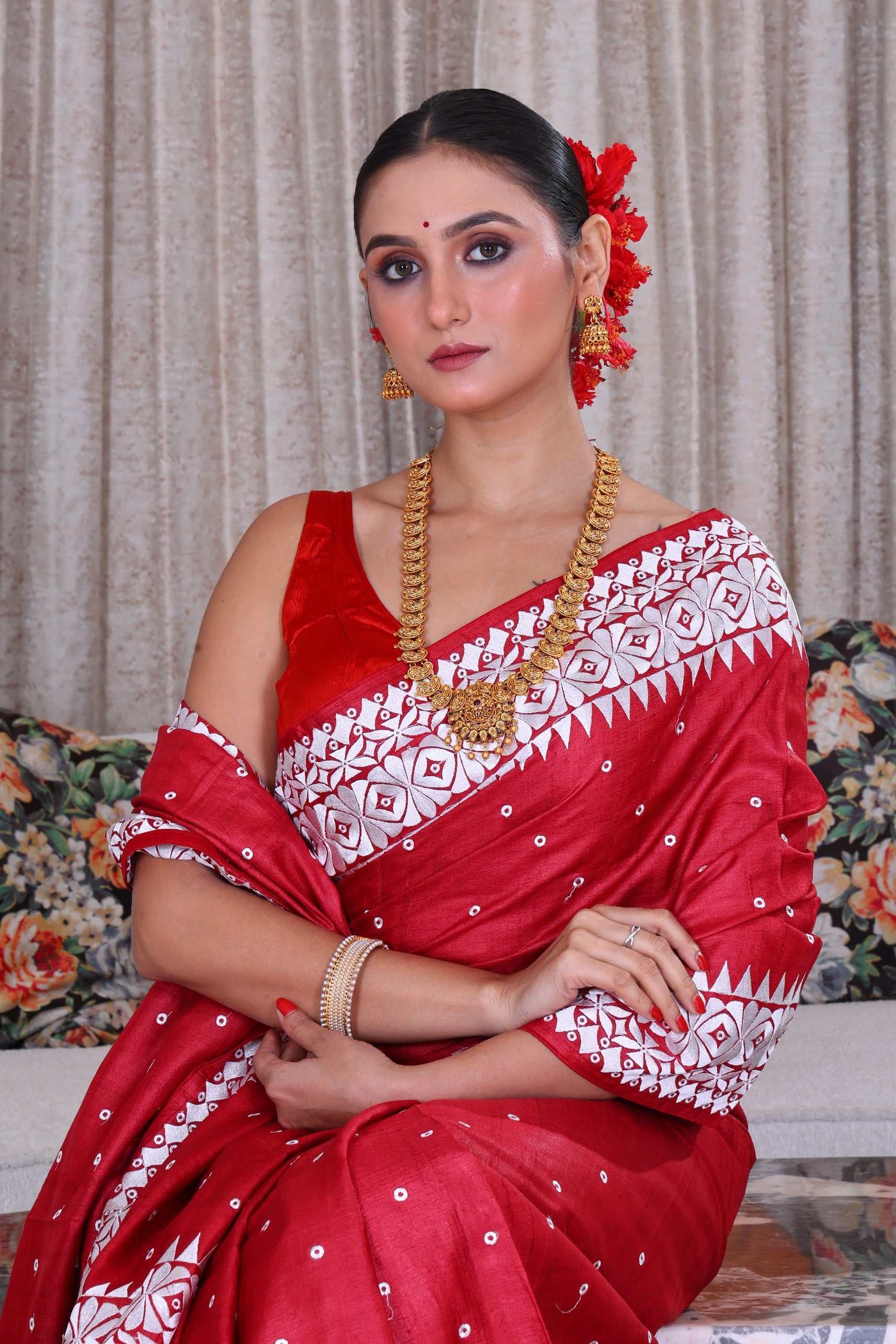 Tussar Kathiyawadi Machine Work