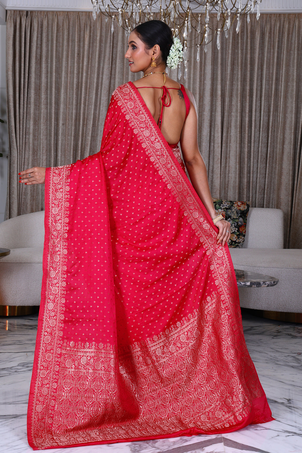 Semi Crepe Banarasi