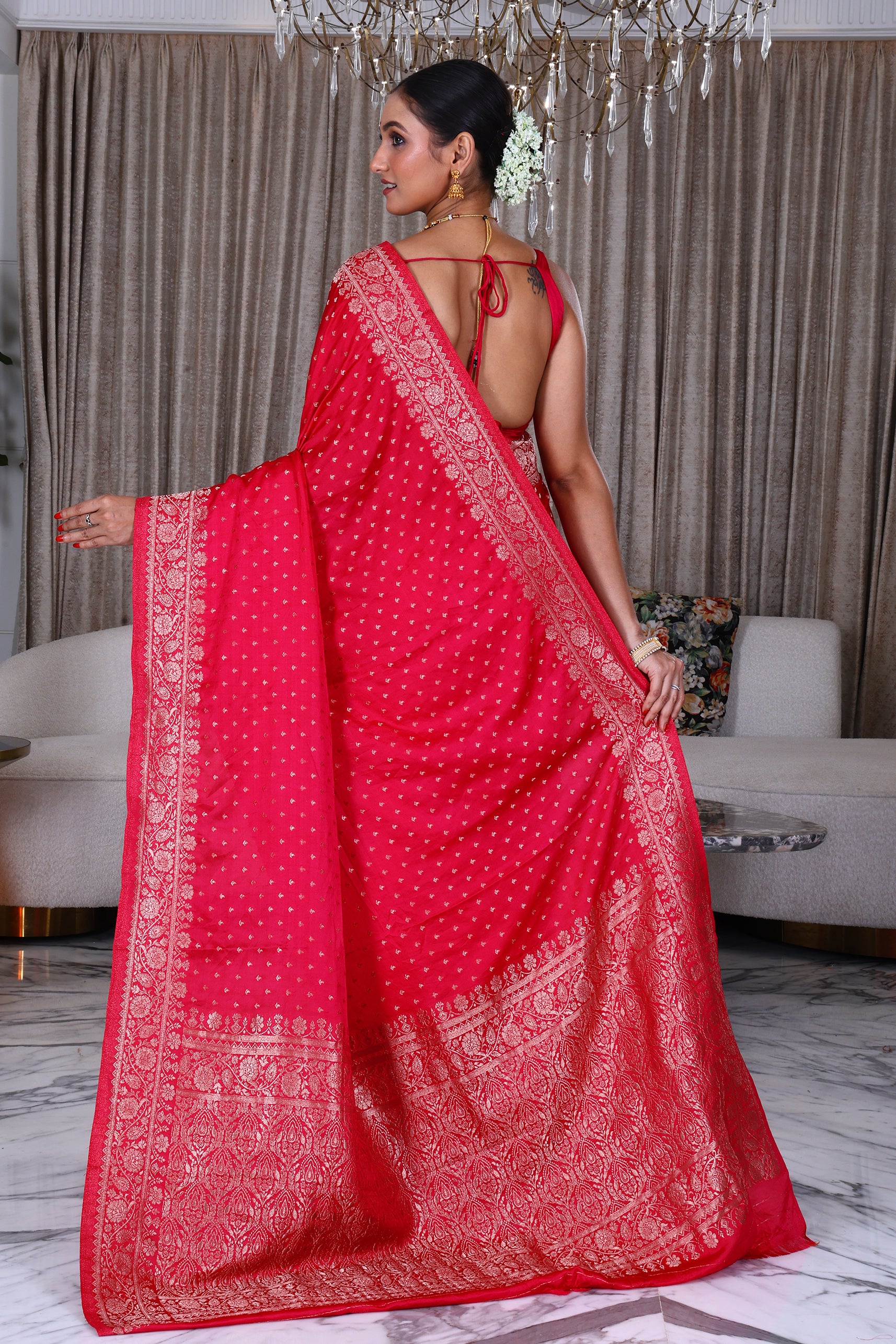 Semi Crepe Banarasi
