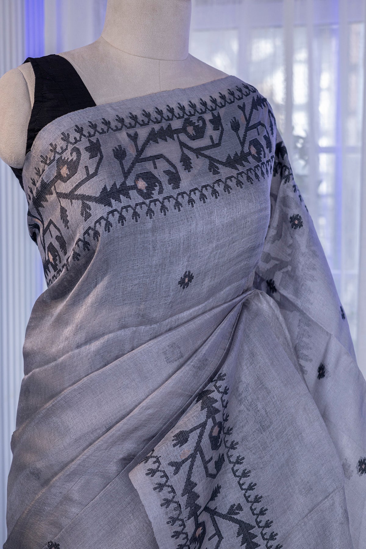 Tussar Jamdani