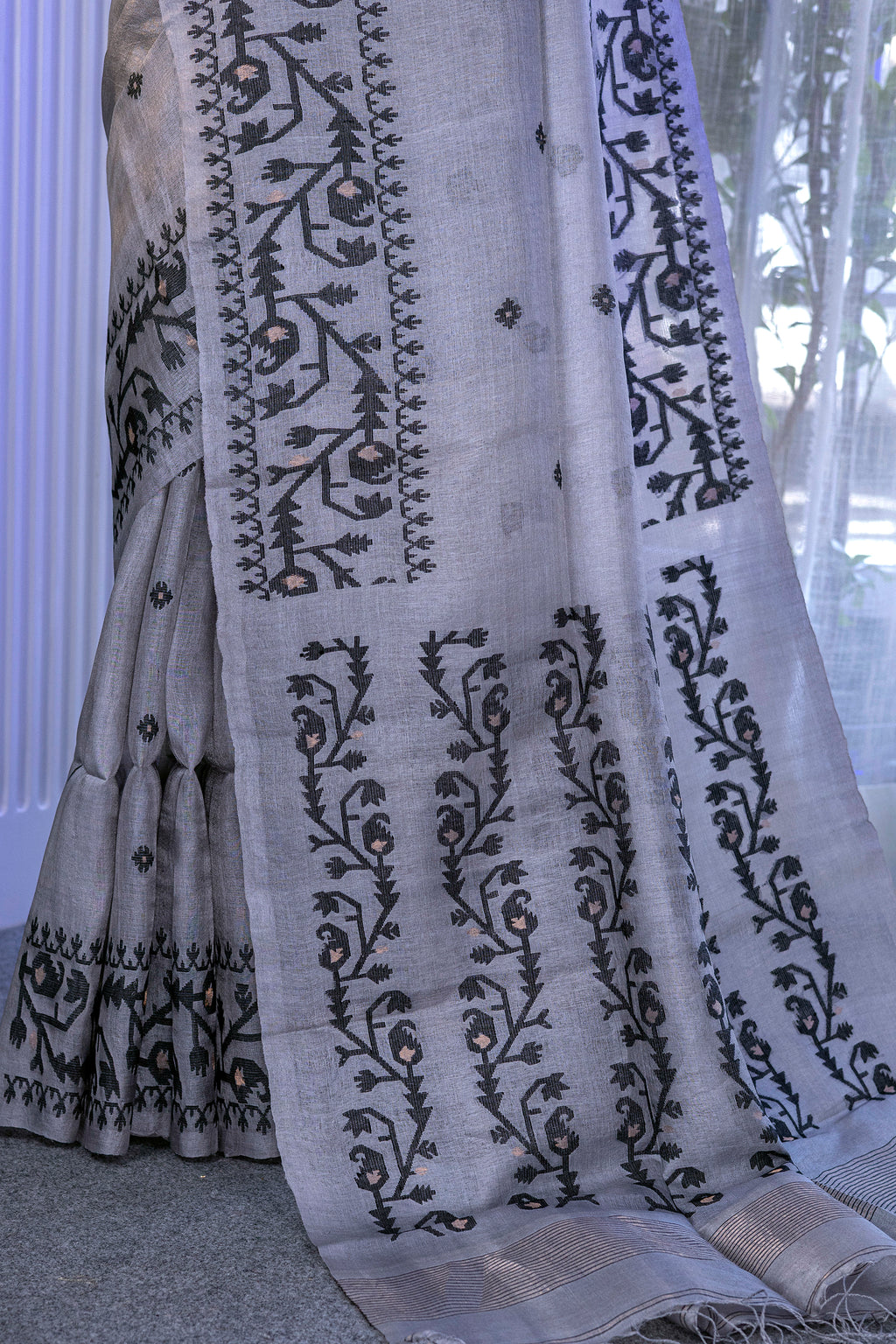 Tussar Jamdani