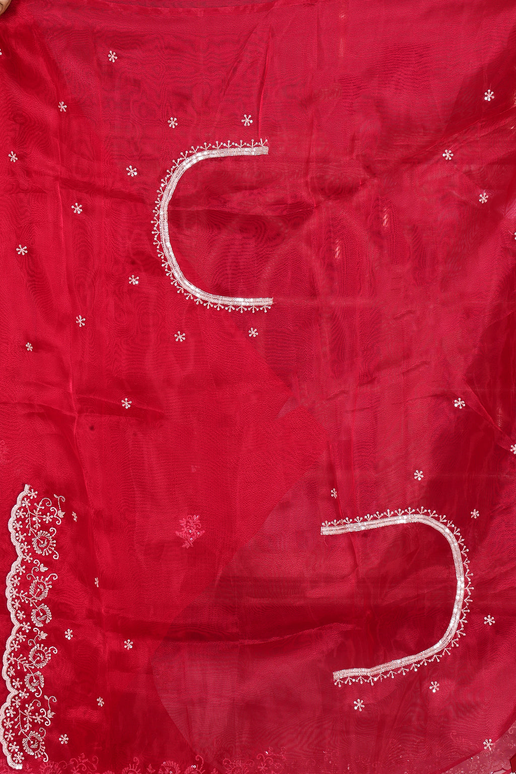 Pure Glass Tissue Zardosi Work