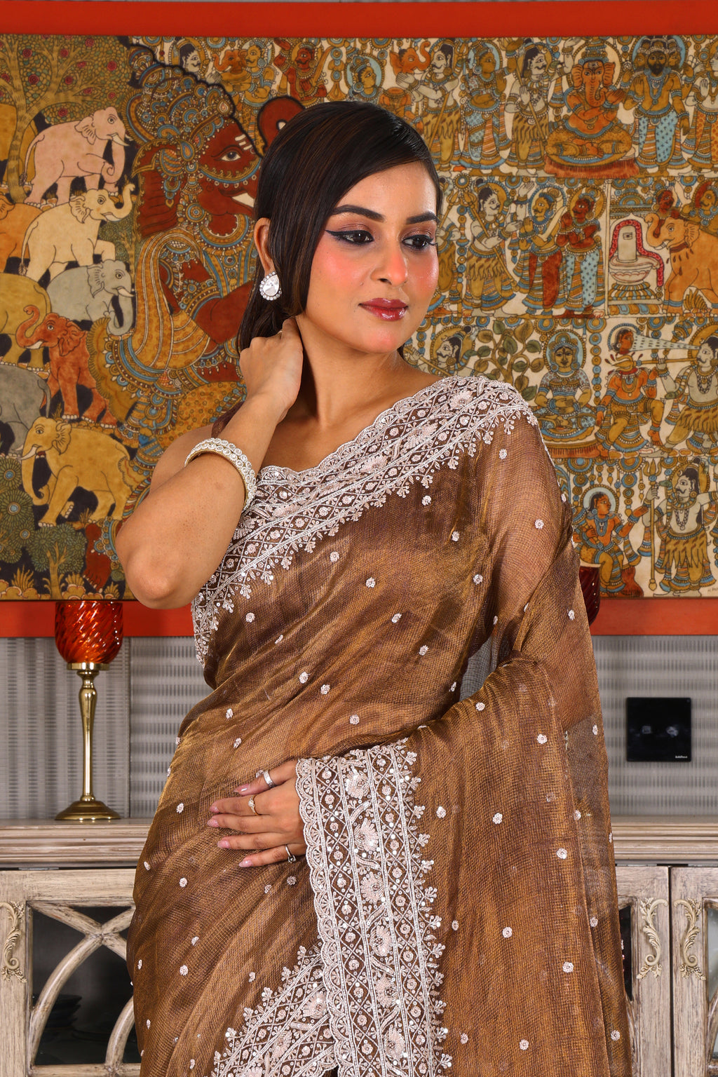 Tissue Zardosi Work