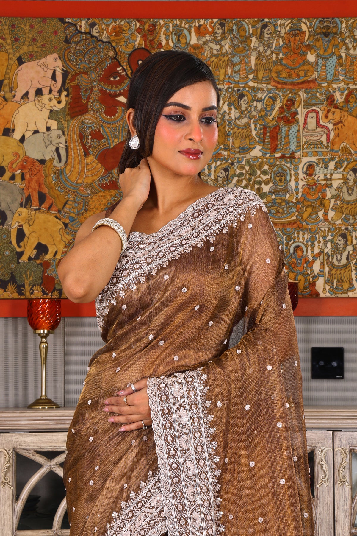 Tissue Zardosi Work