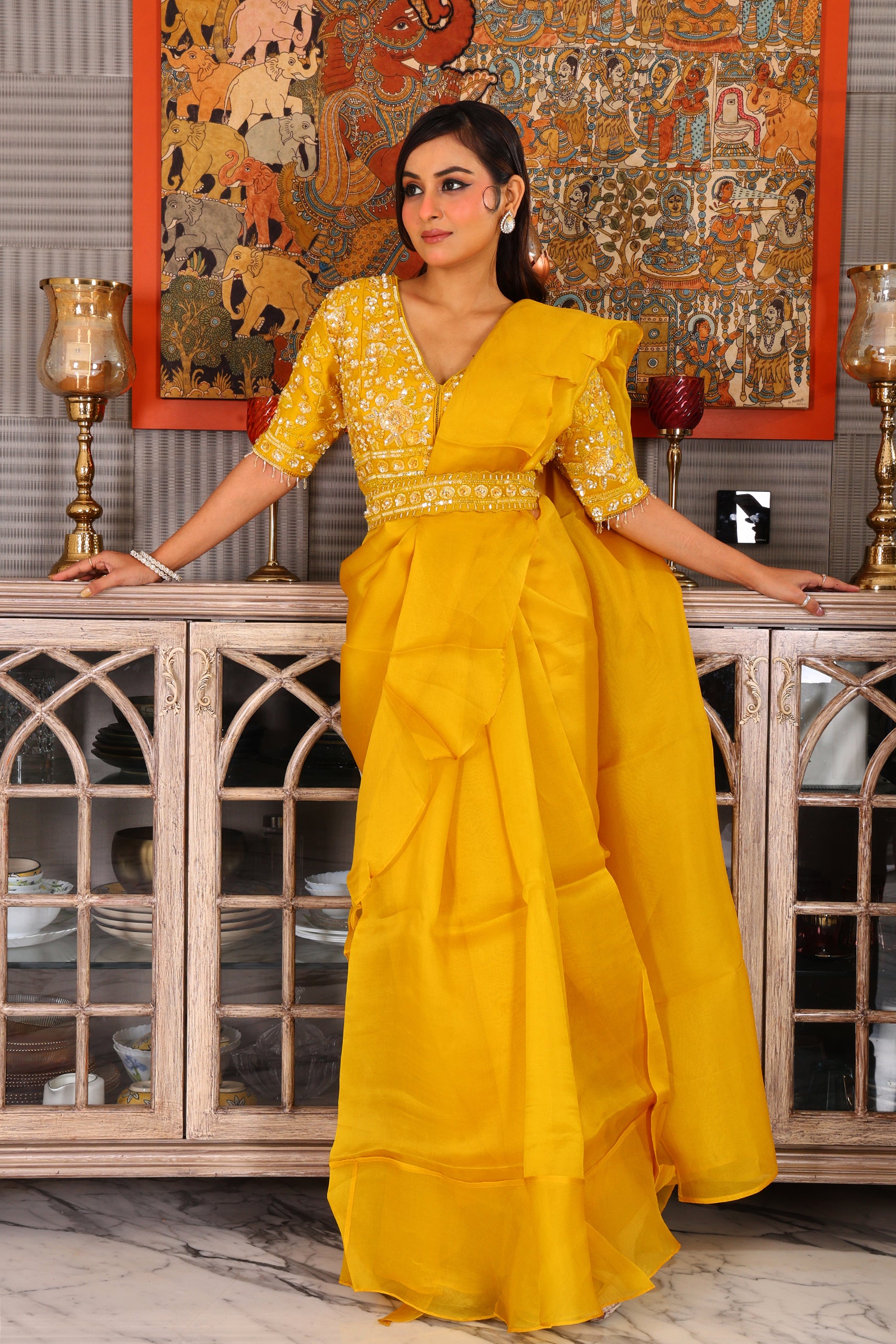 Pure Organza With Blouse