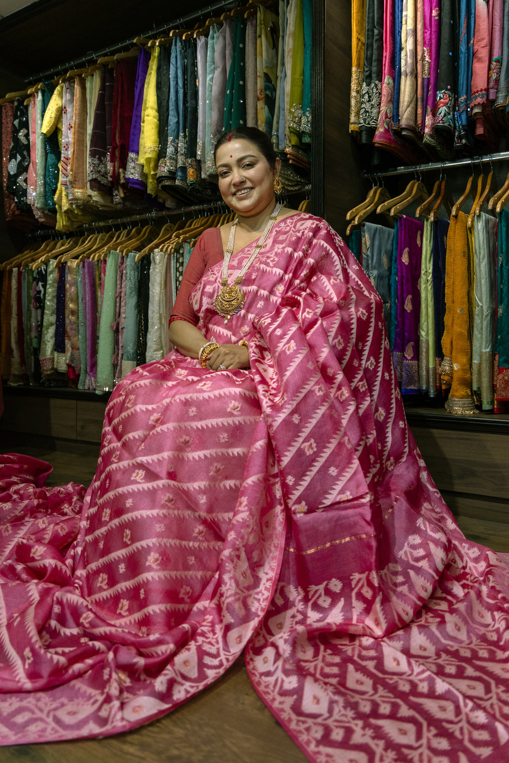 Tussar Jamdani