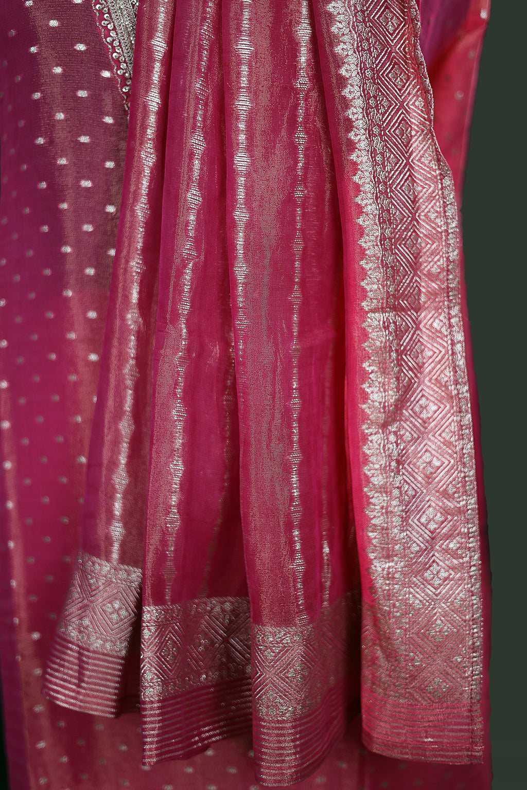 Tissue Zari Work Suit Piece