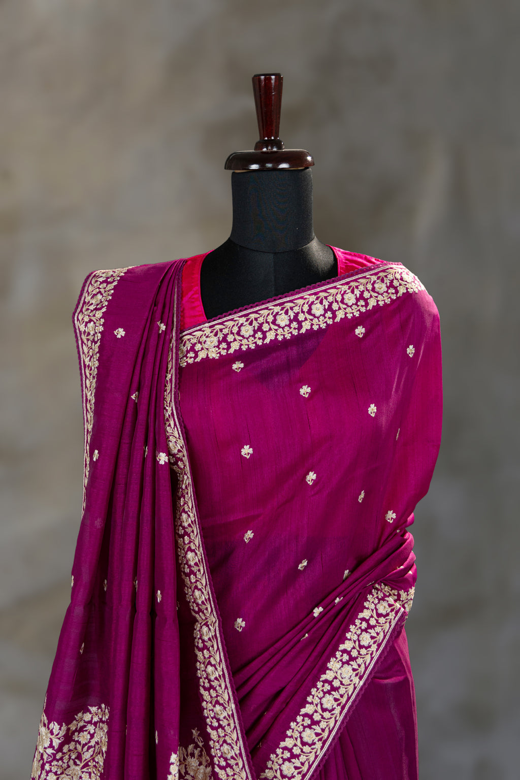 Semi Tussar Embroidery