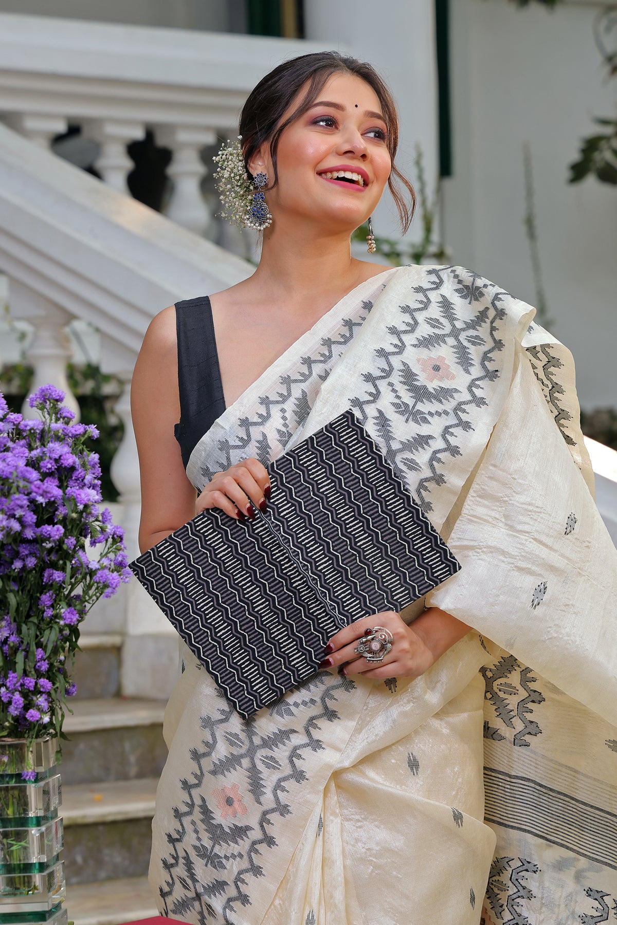 Tussar Jamdani