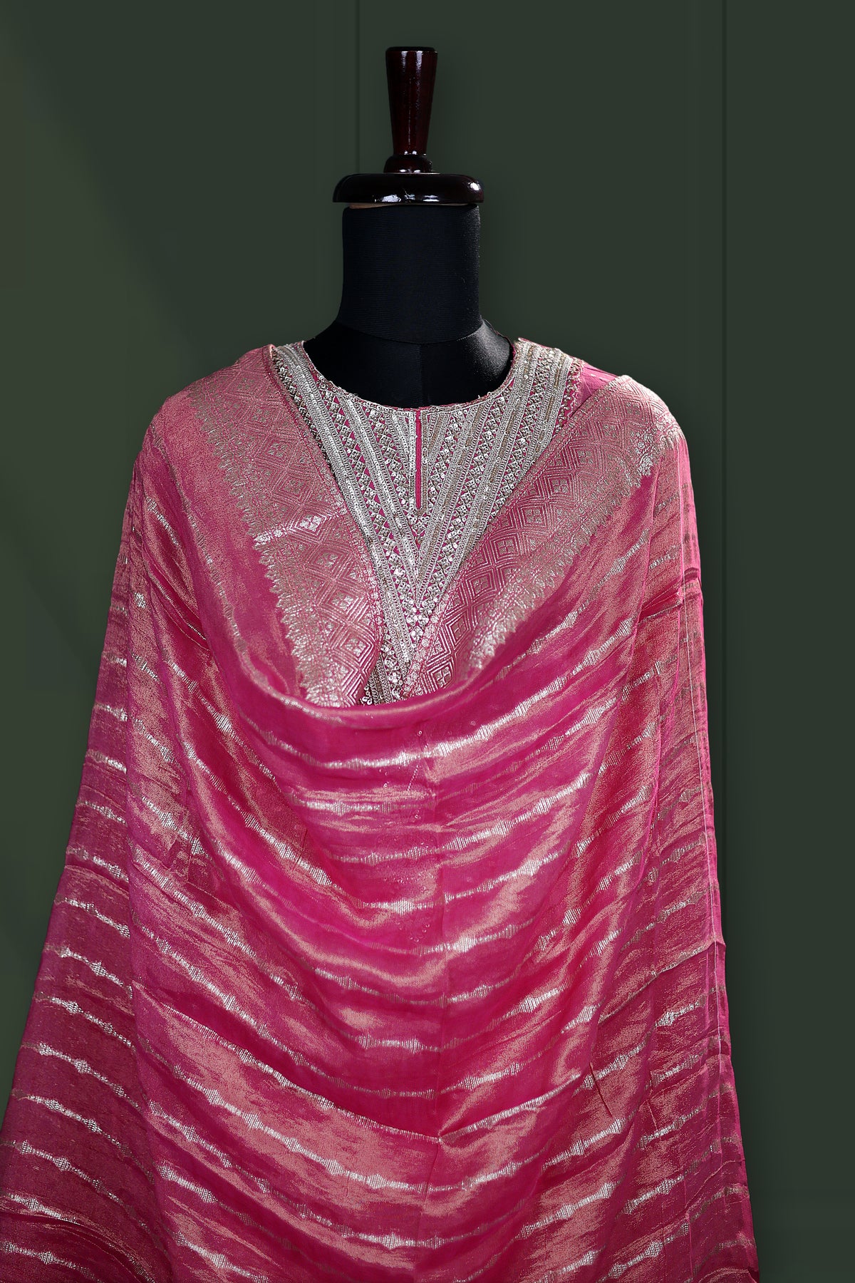 Tissue Zari Work Suit Piece