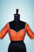 Raw Silk Zardosi Work