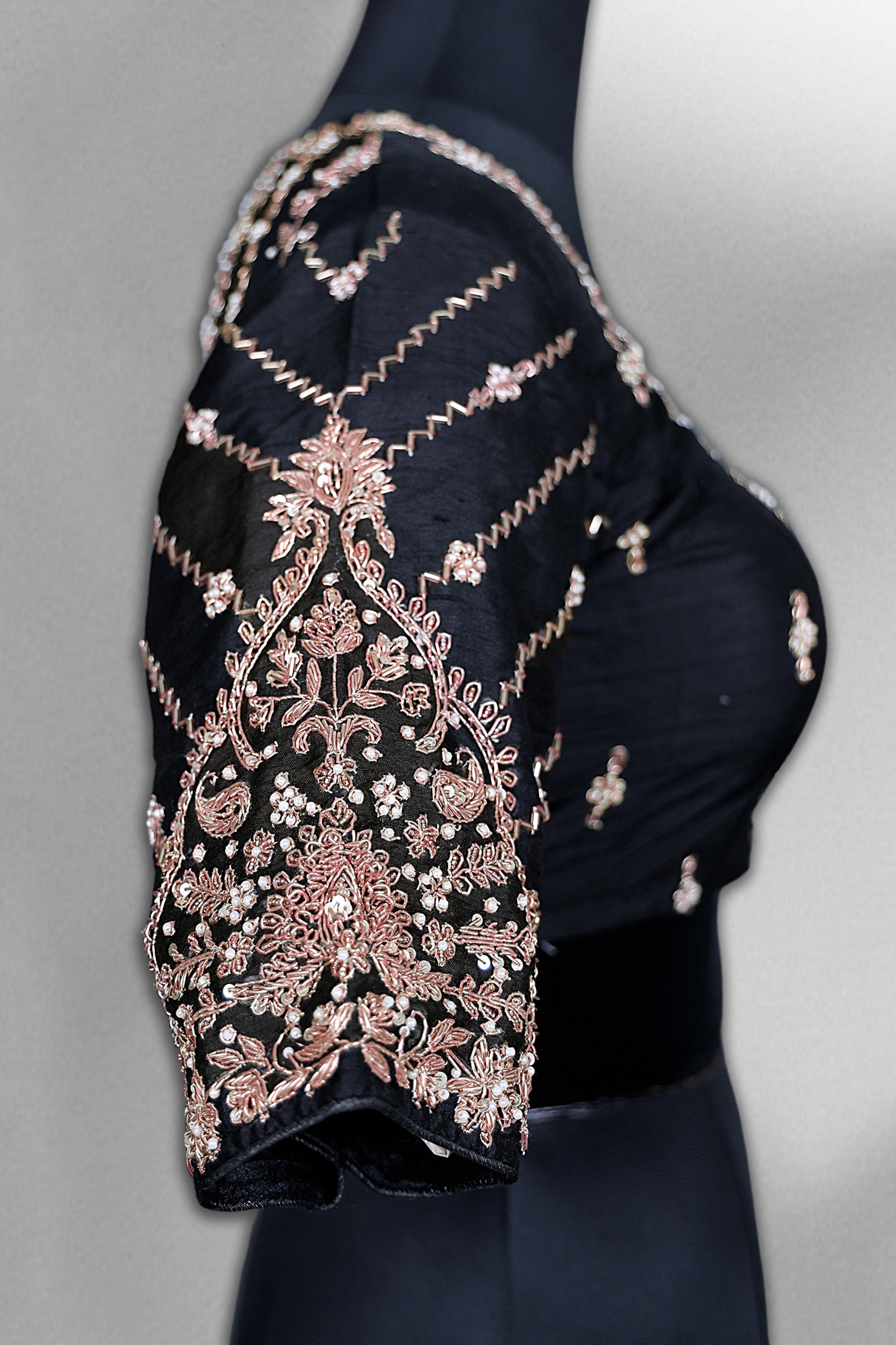 Raw Silk Zardosi Work