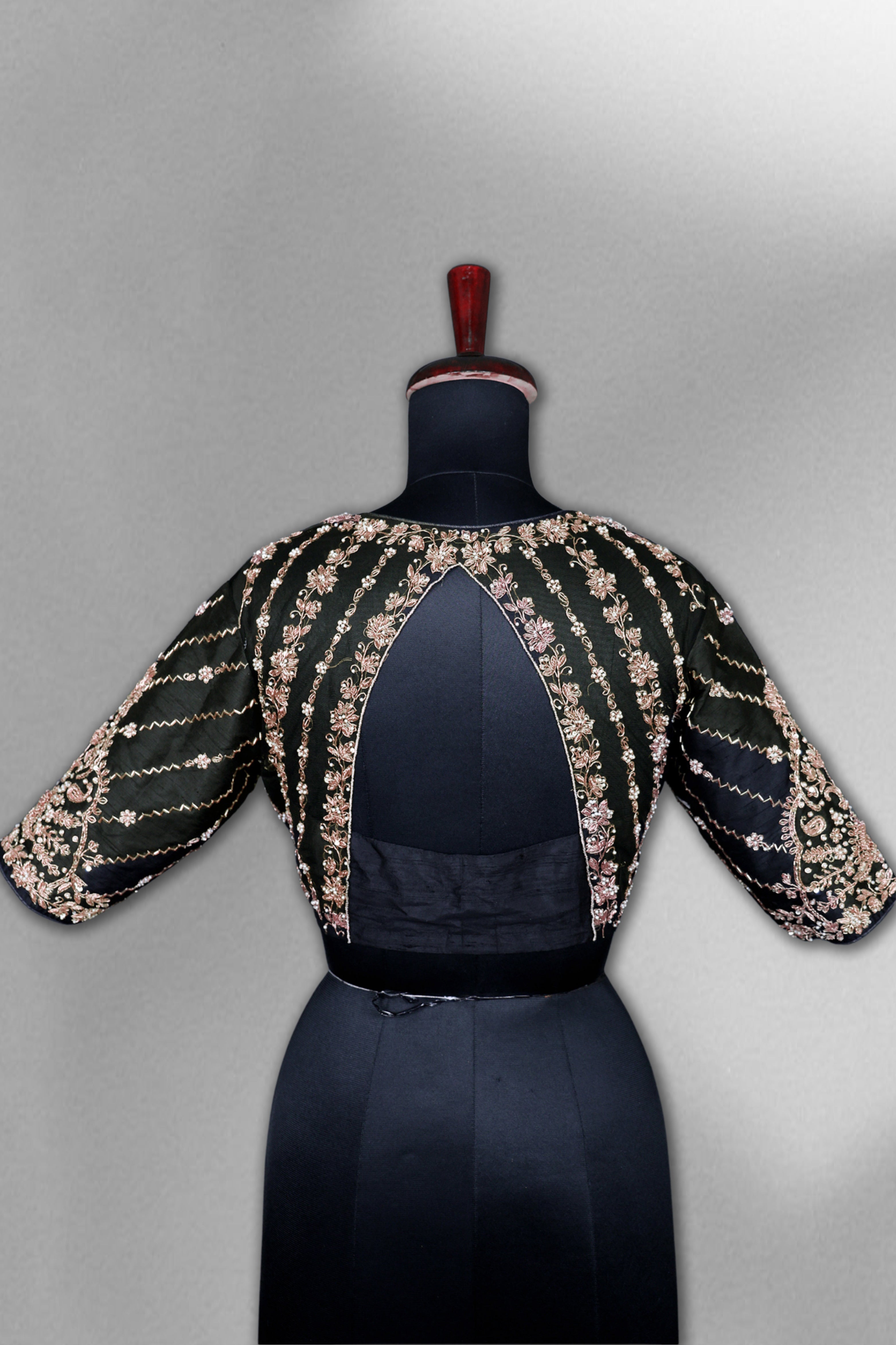 Raw Silk Zardosi Work