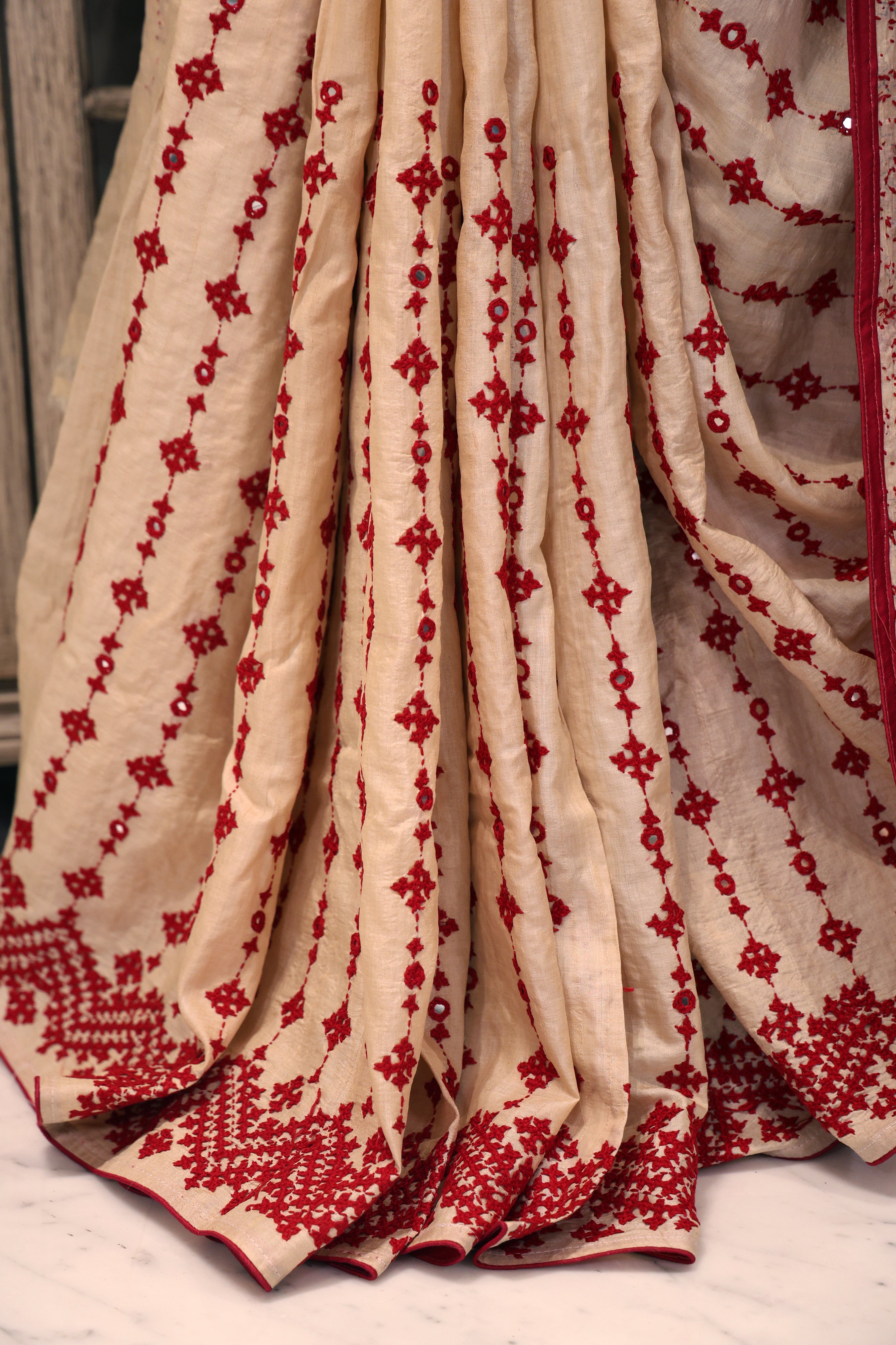 Tussar Shaded Hand Gujarati