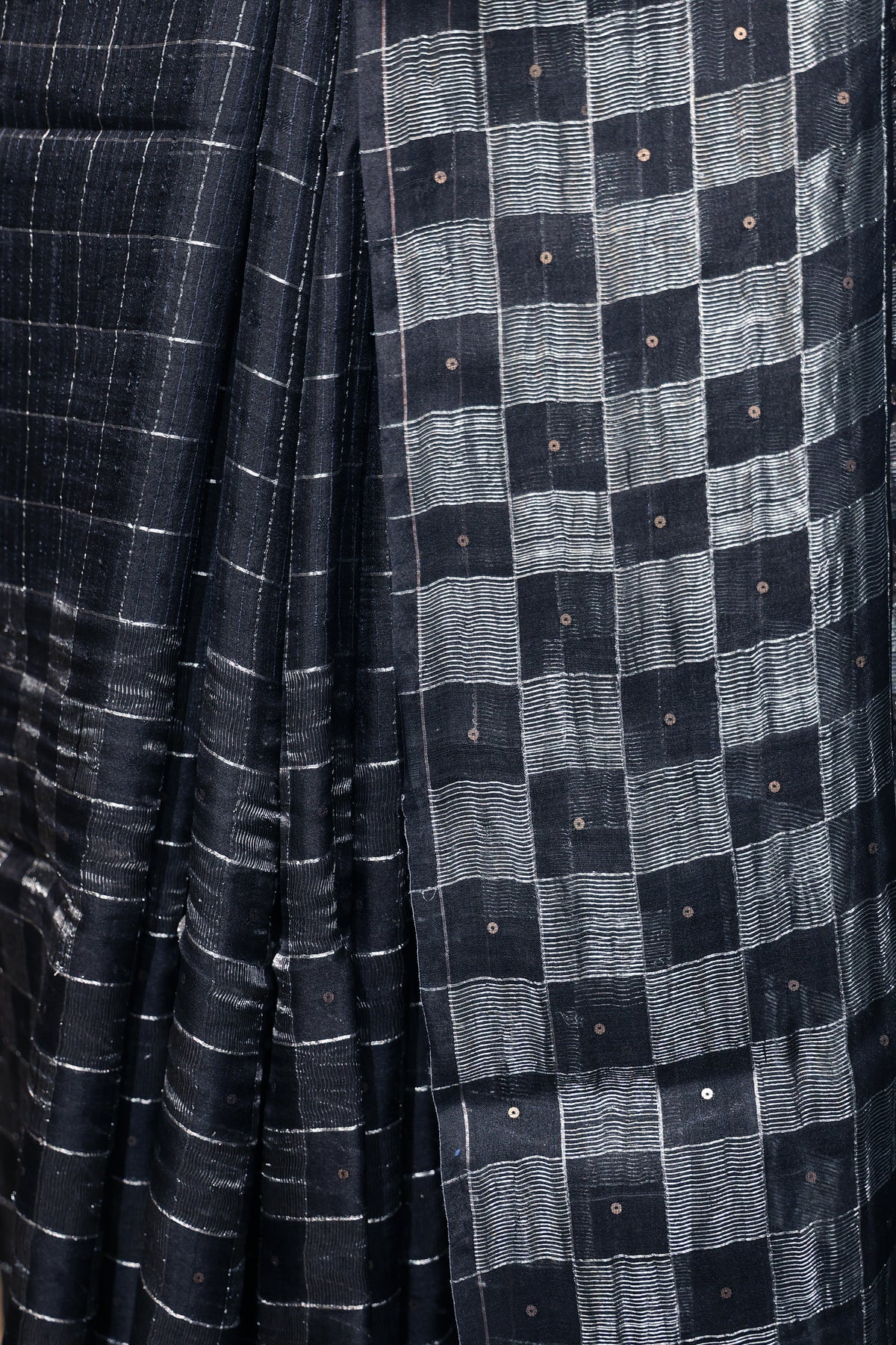 Bengal Matka Silk Saree Black
