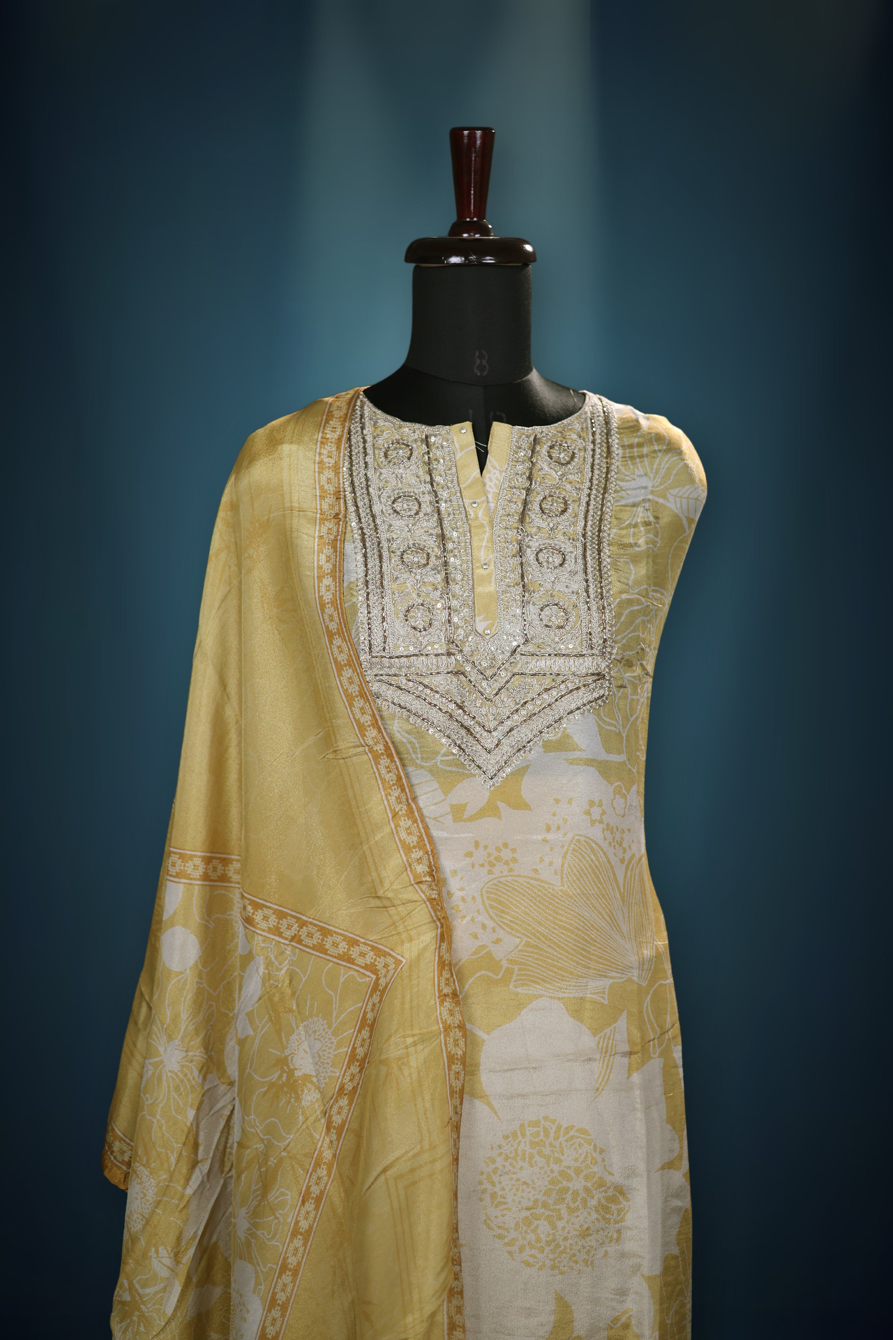 Tissue Zari Work Suit Piece