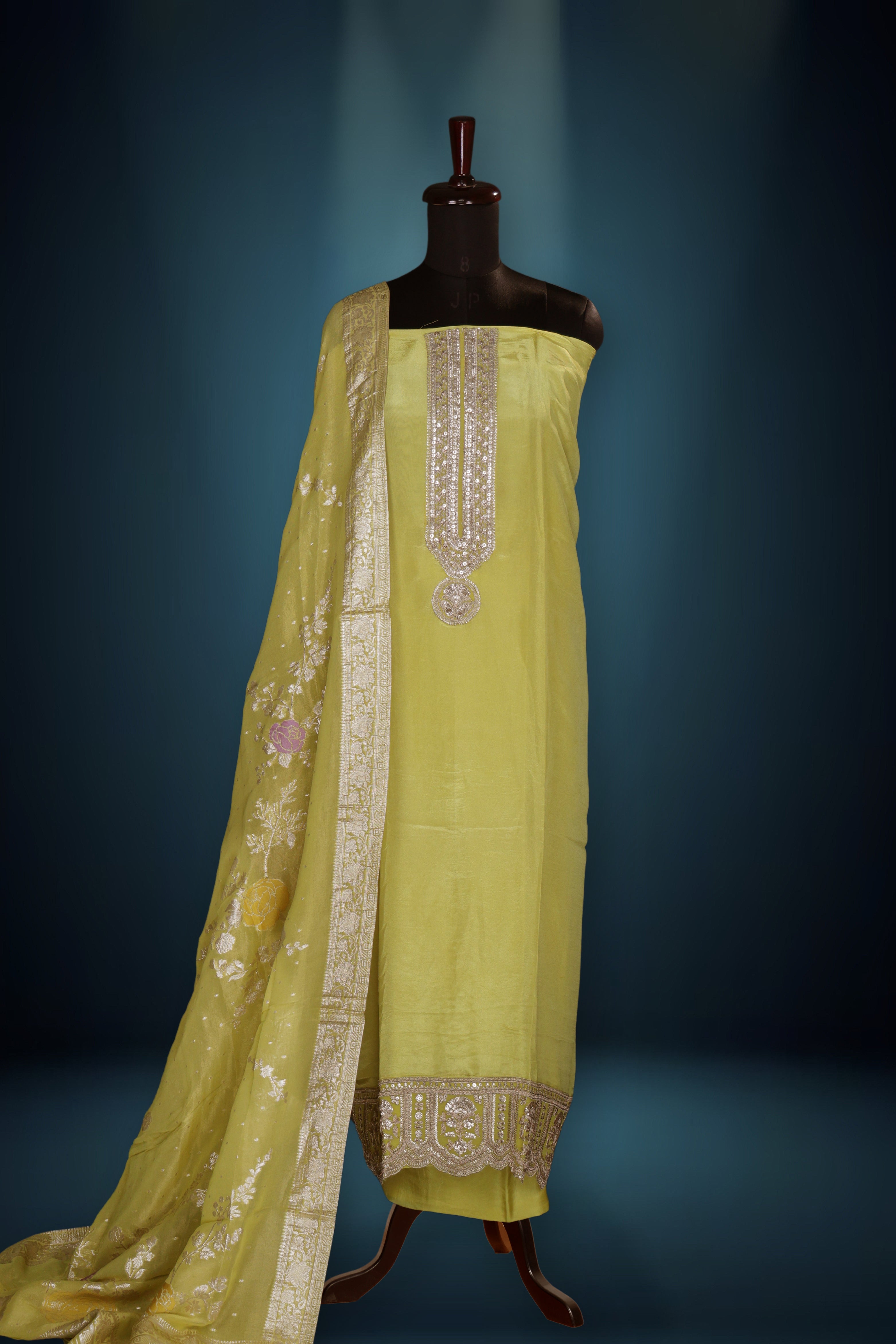 Tissue Zari Work Suit Piece