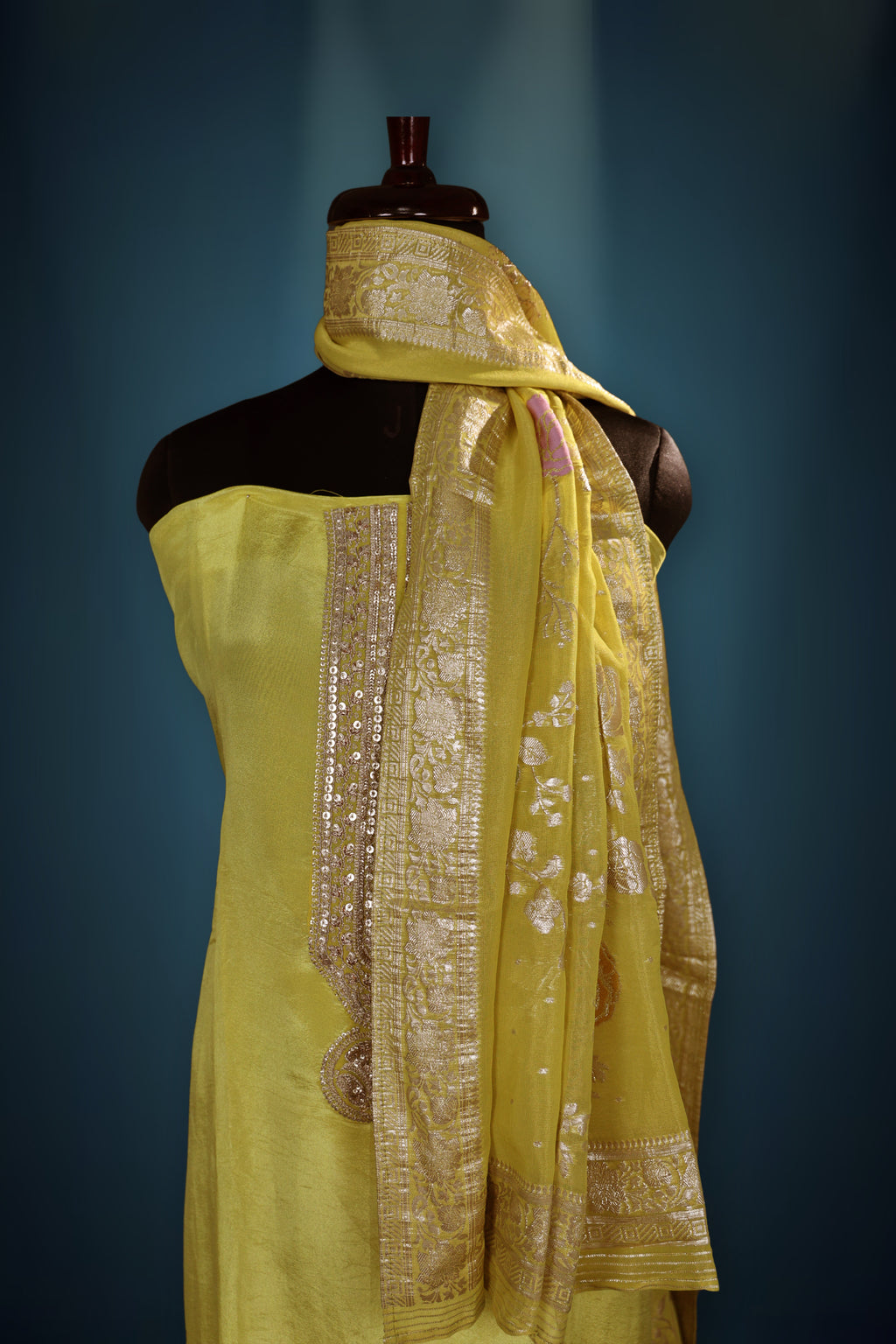 Tissue Zari Work Suit Piece