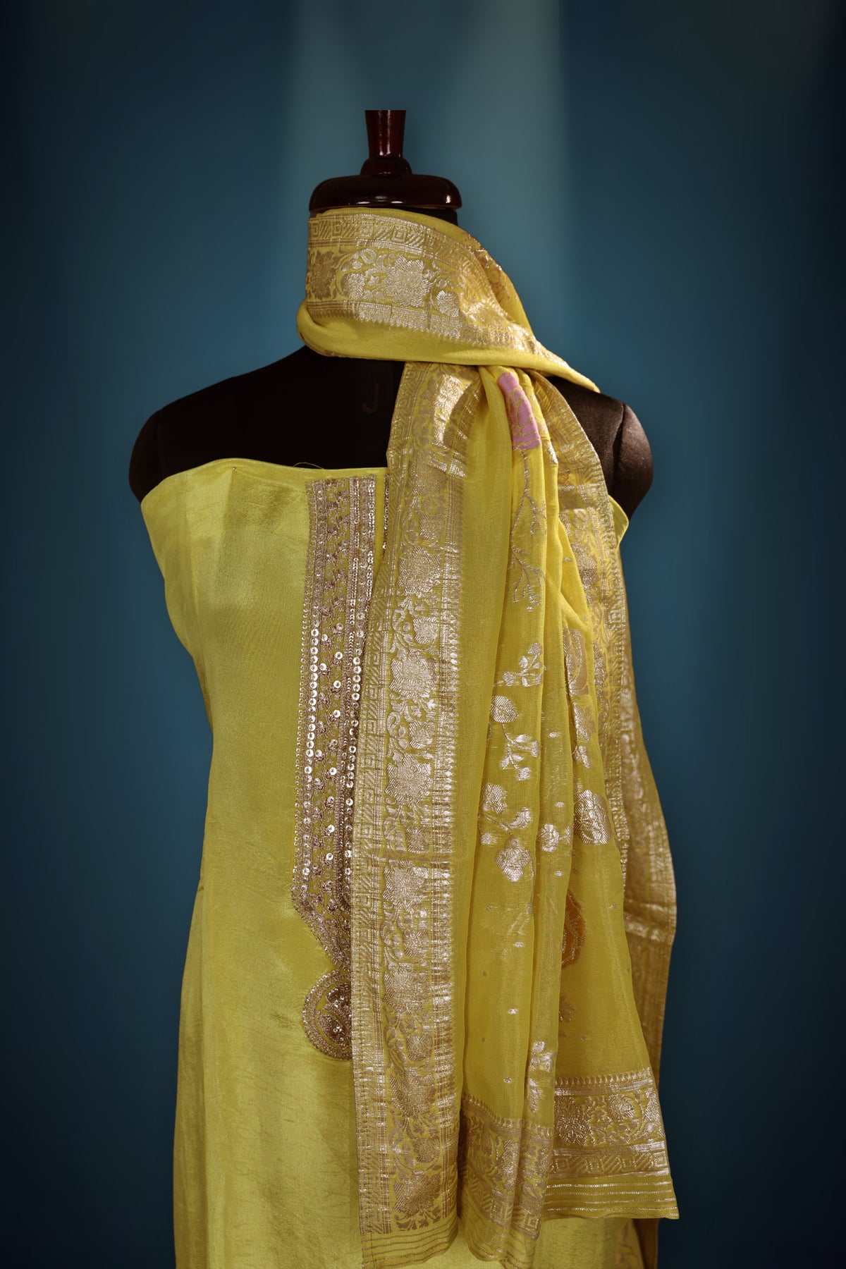 Tissue Zari Work Suit Piece