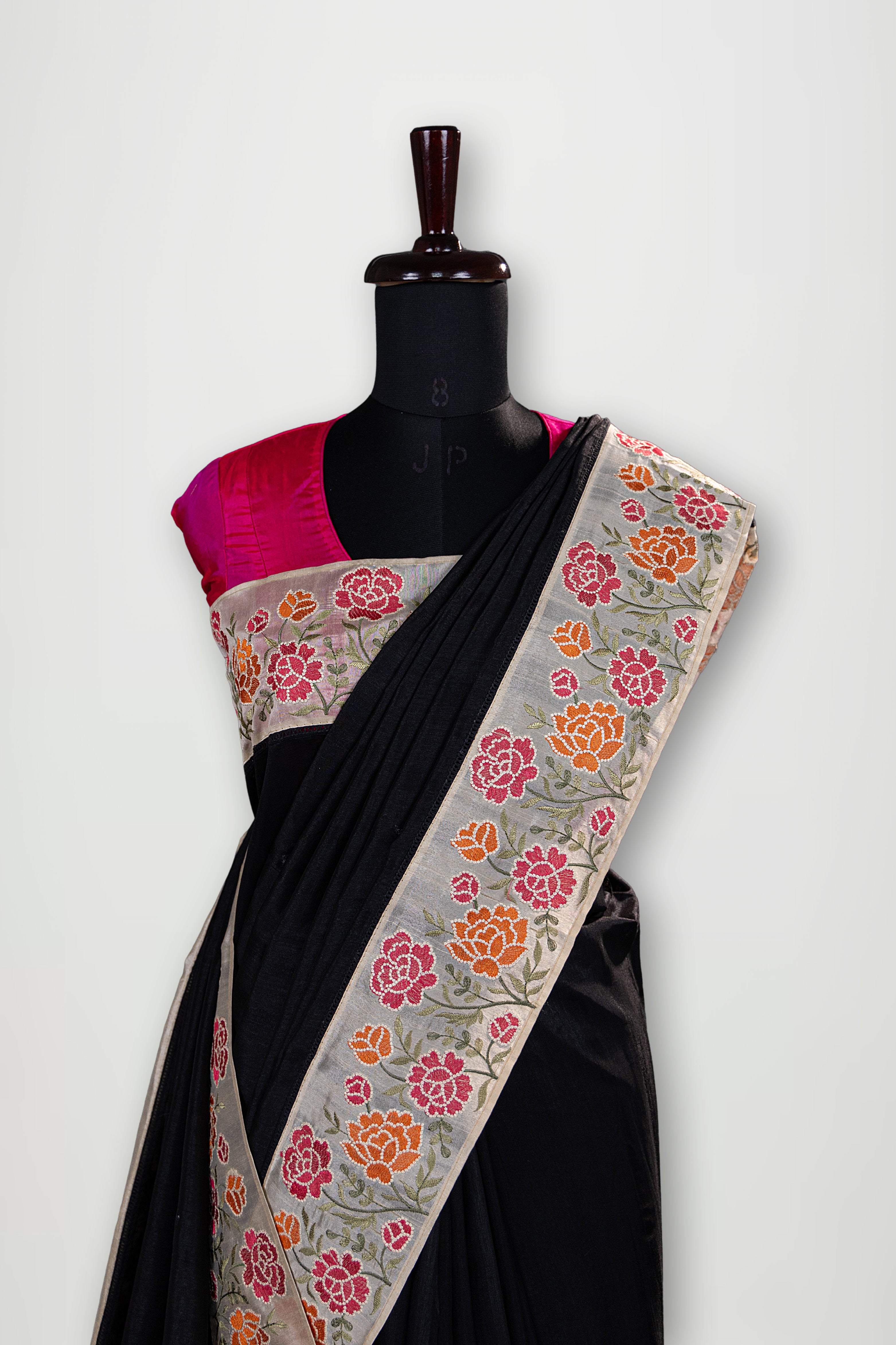 Semi Tussar Embroidery