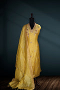 Linen Hand Zardosi Work Suit Piece
