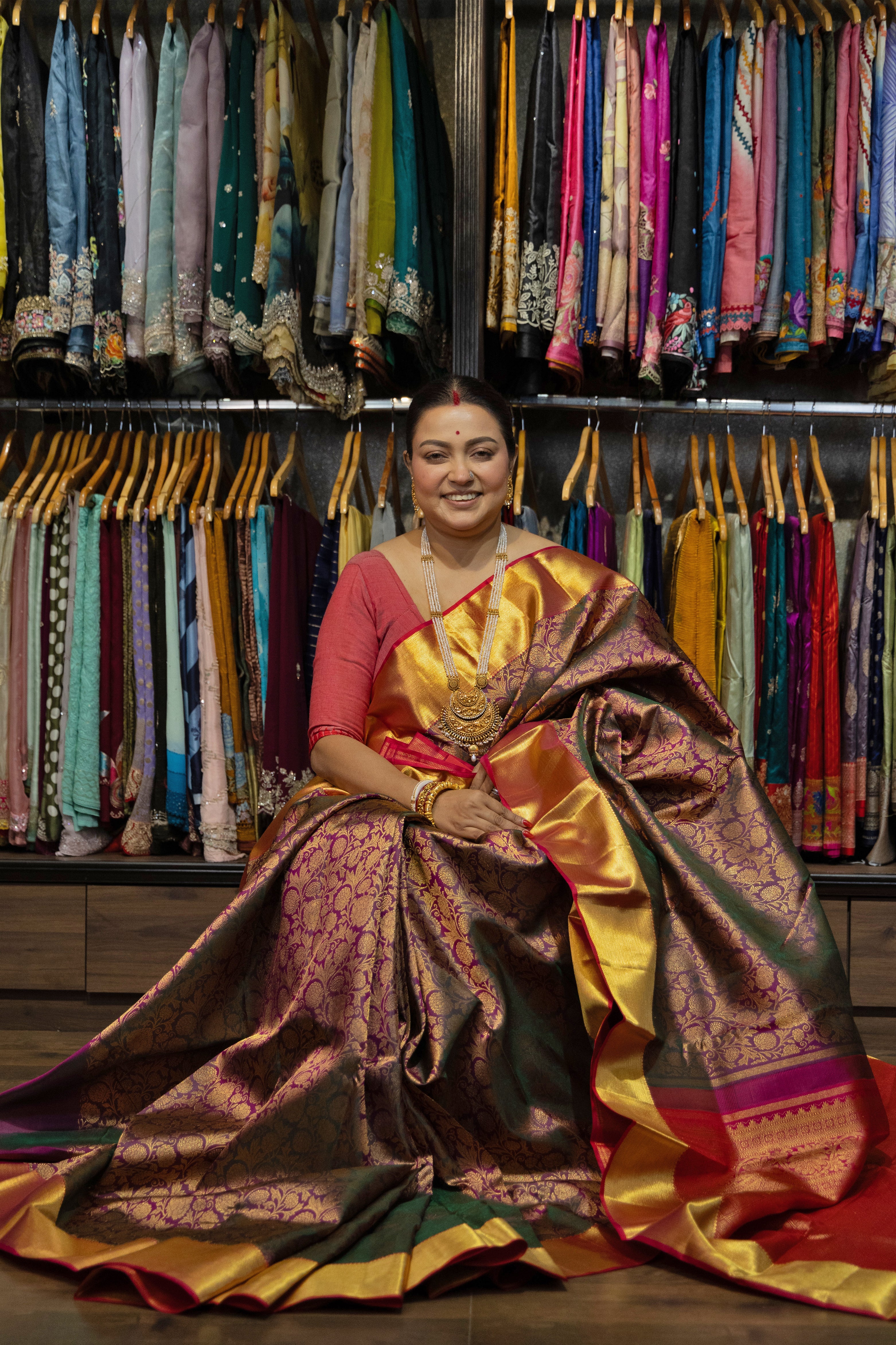 Dual Tone Brocade Kanjivaram