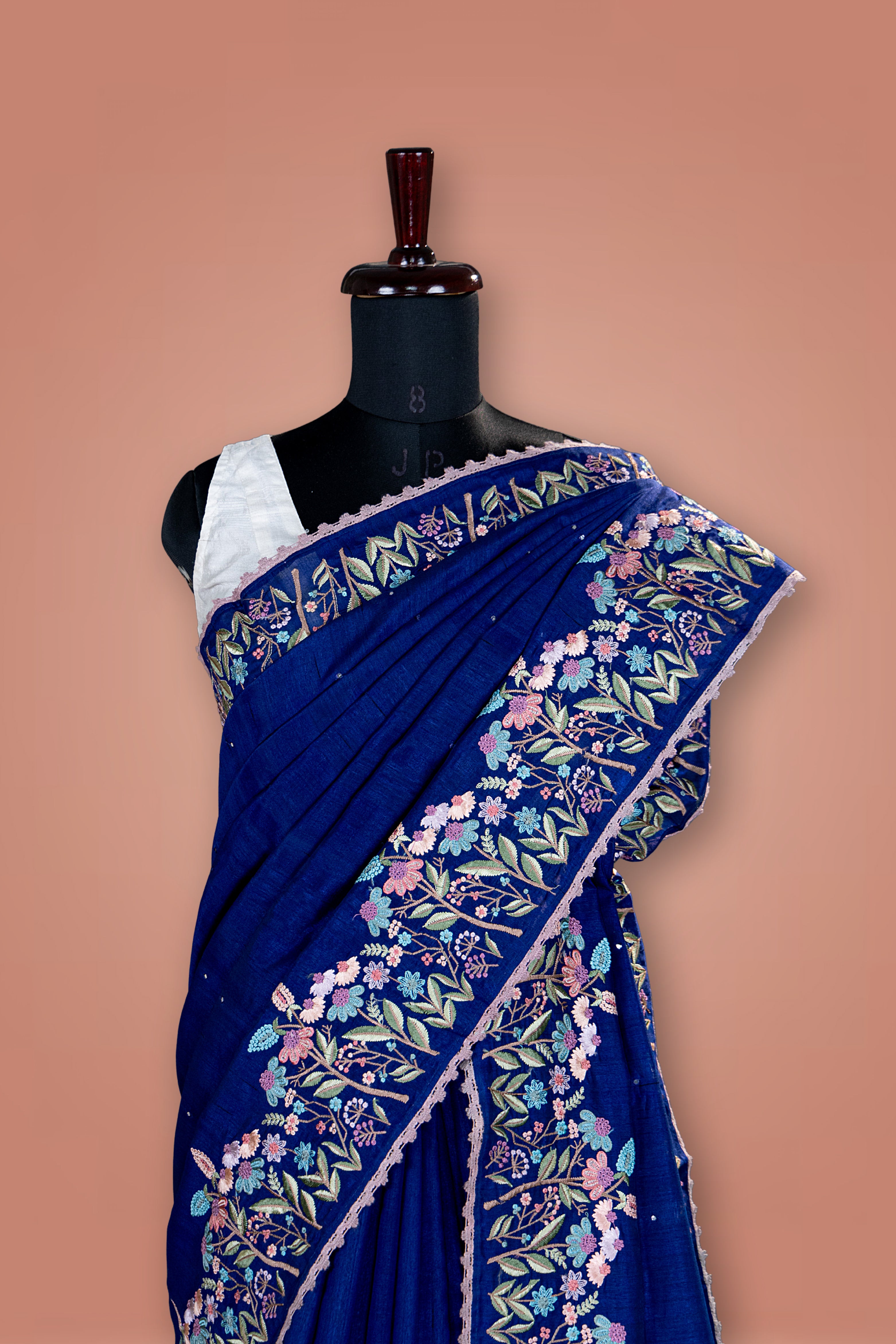 Semi Tussar Embroidery