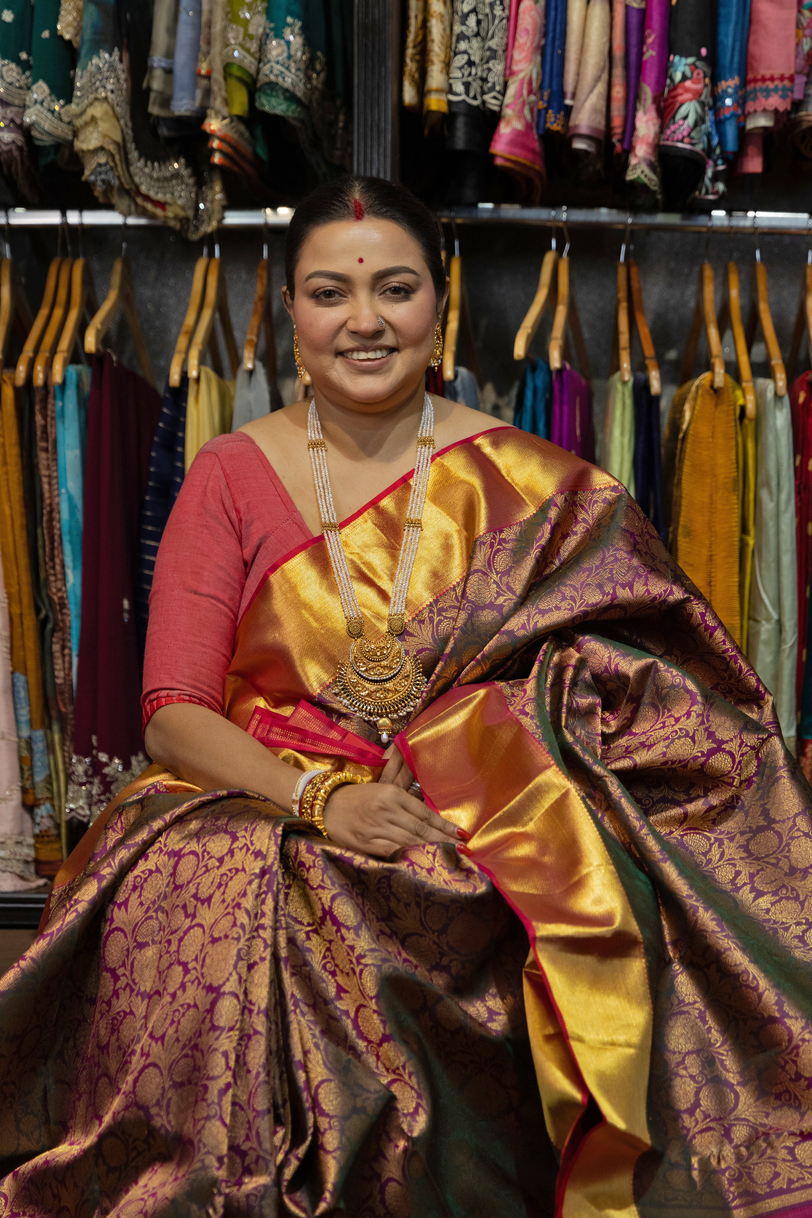 Dual Tone Brocade Kanjivaram