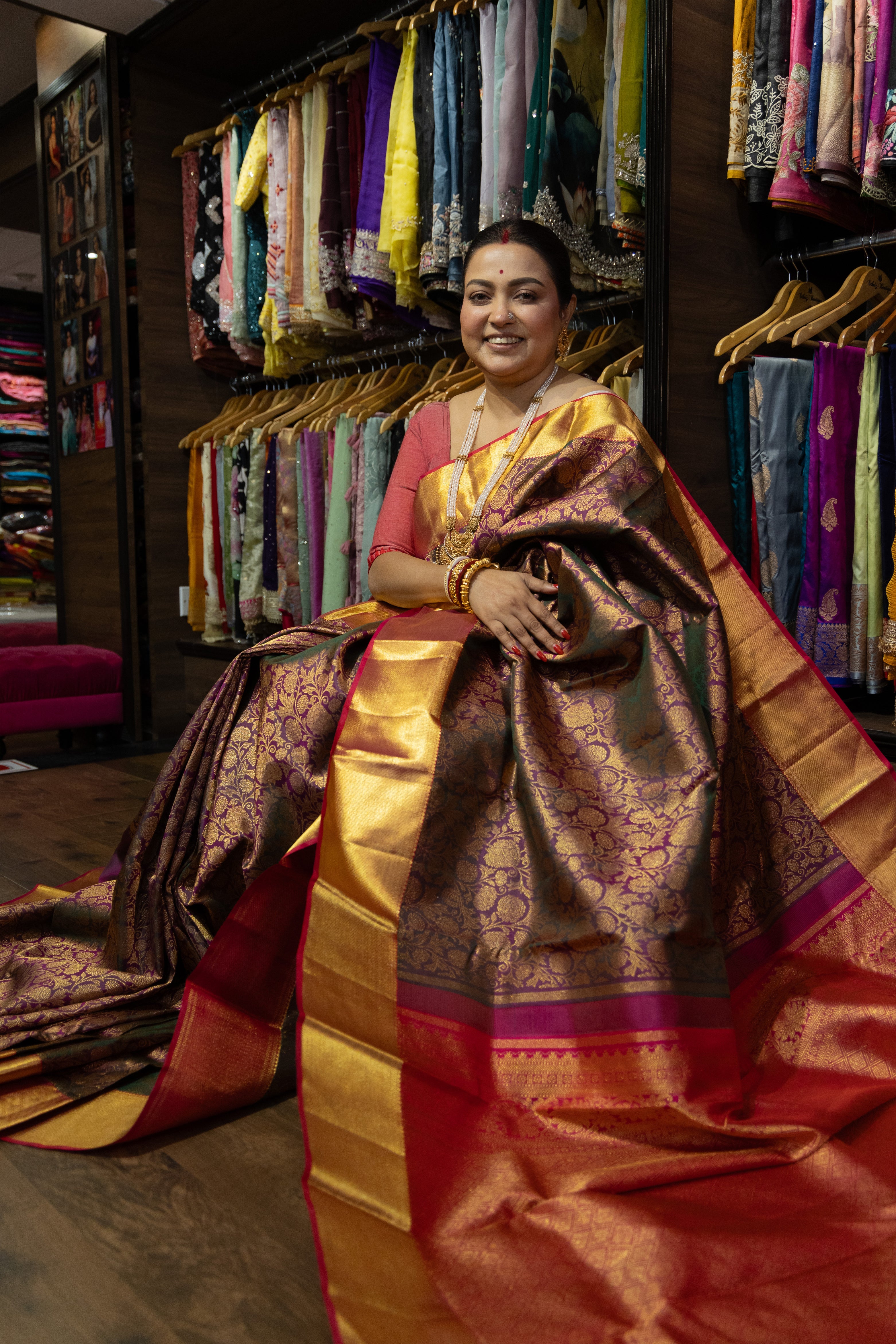 Dual Tone Brocade Kanjivaram