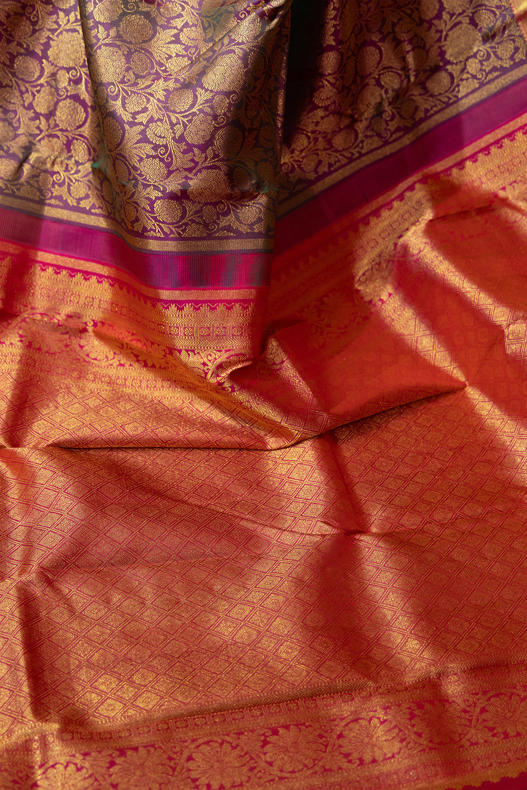 Dual Tone Brocade Kanjivaram