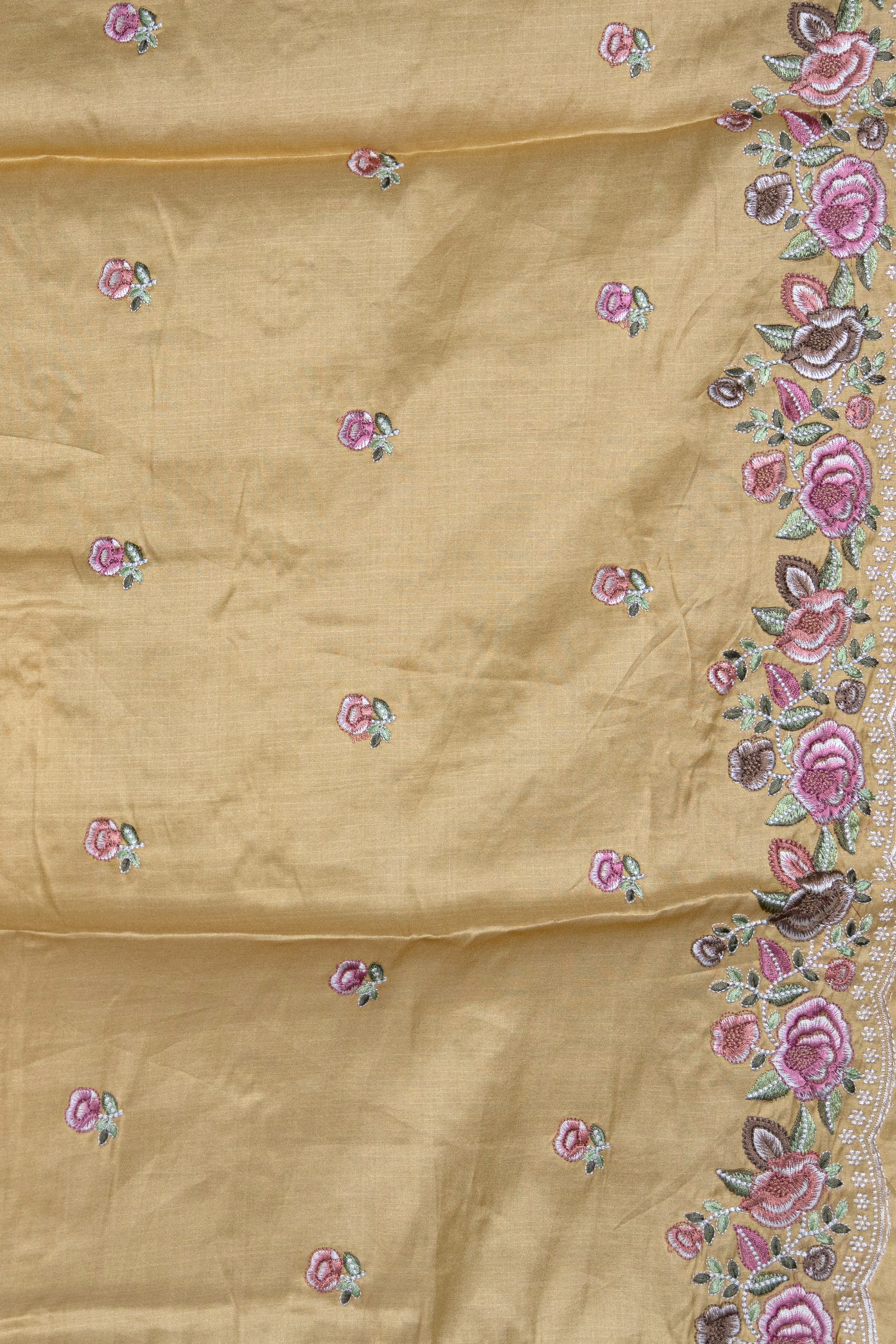 Semi Tussar Embroidery