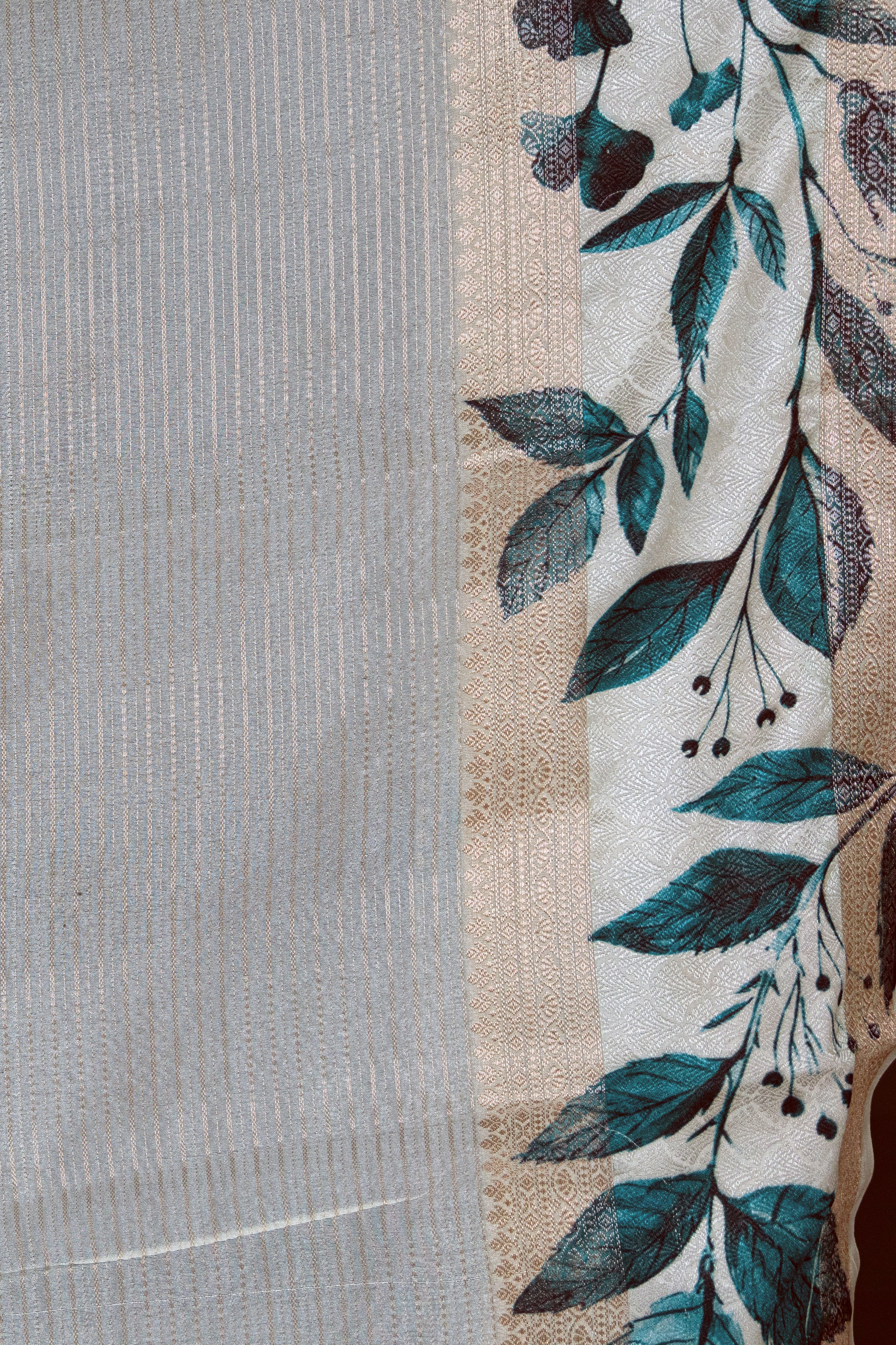 Semi Tussar Embroidery