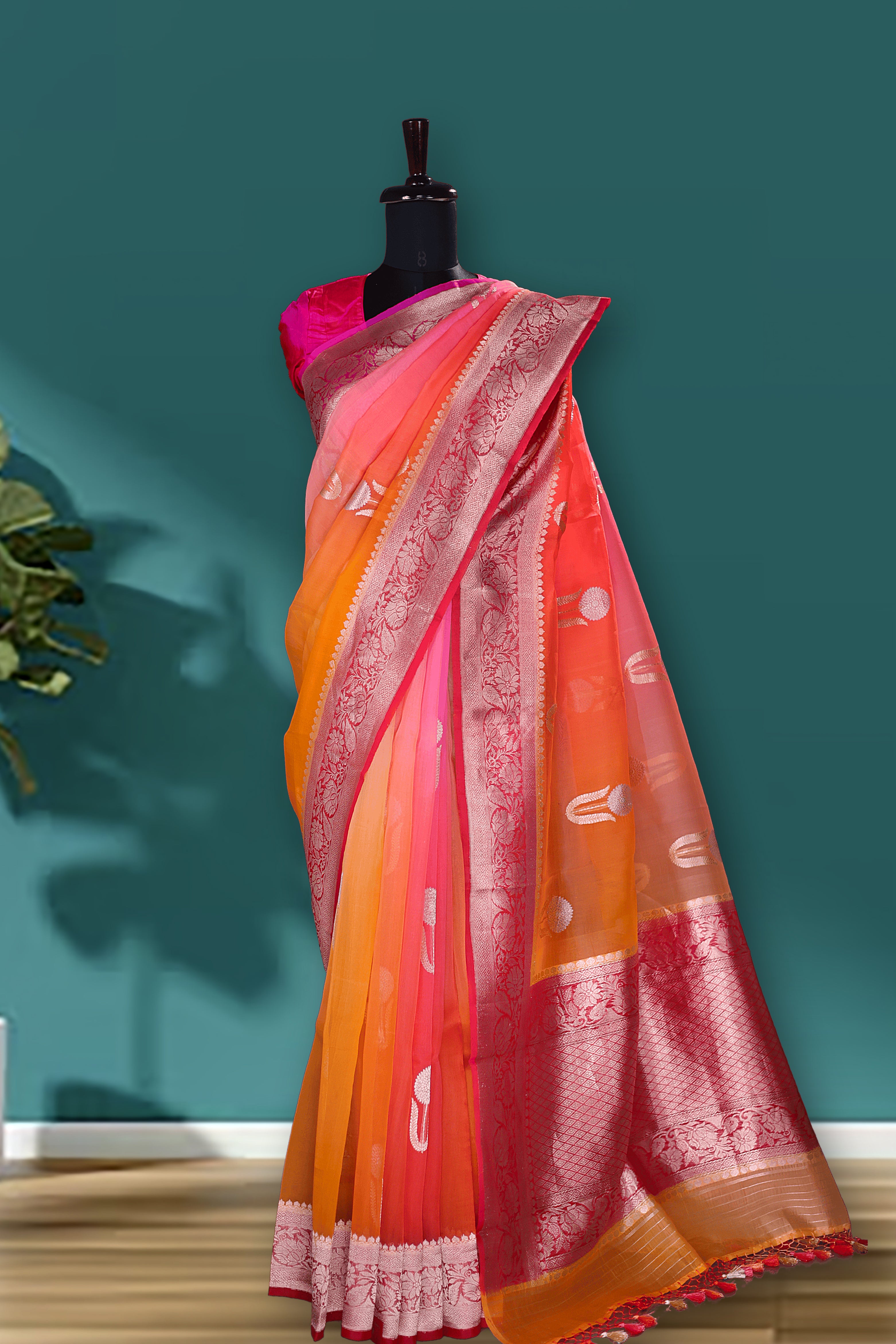 Shaded Kora Banarasi