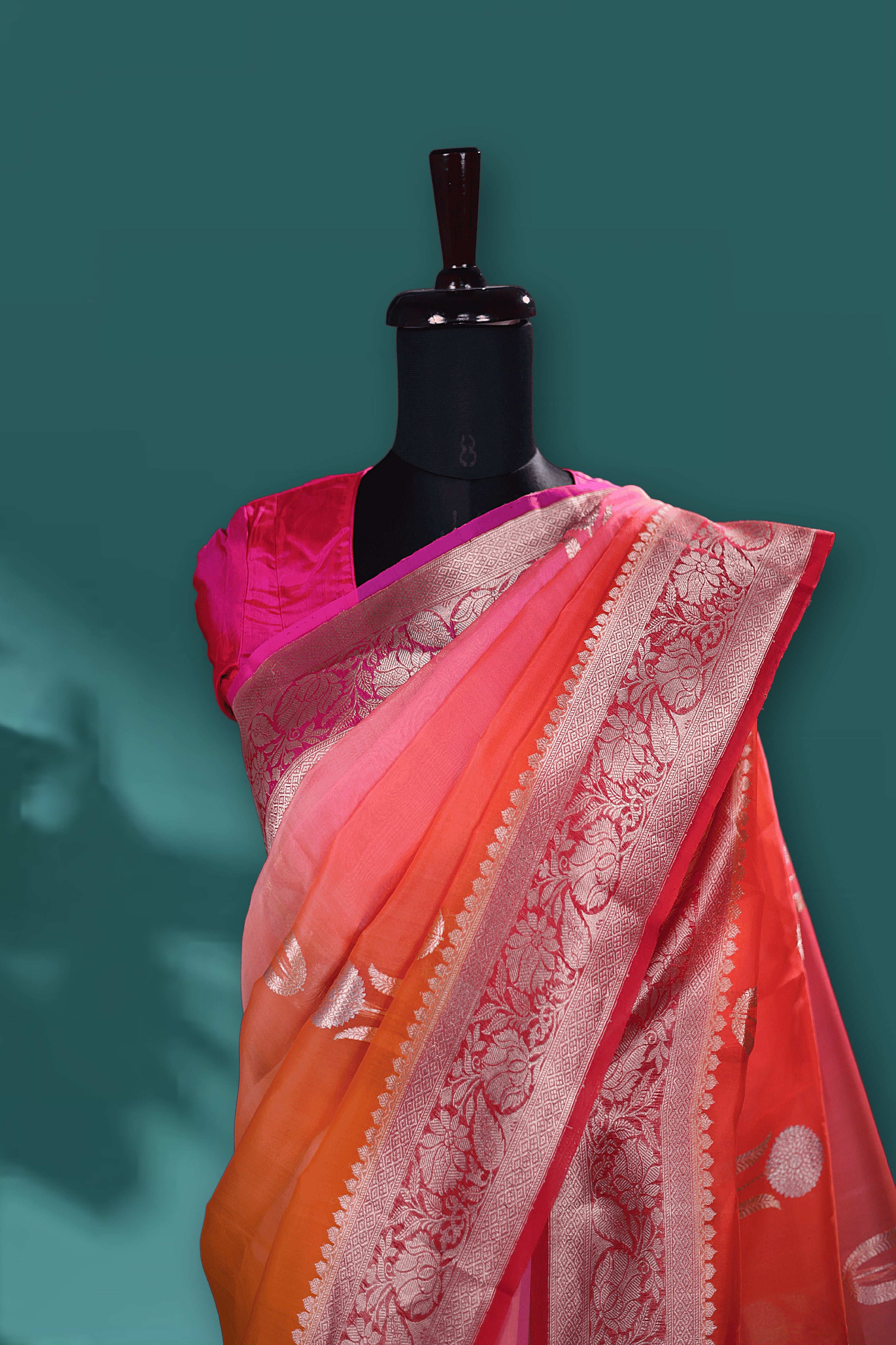 Shaded Kora Banarasi