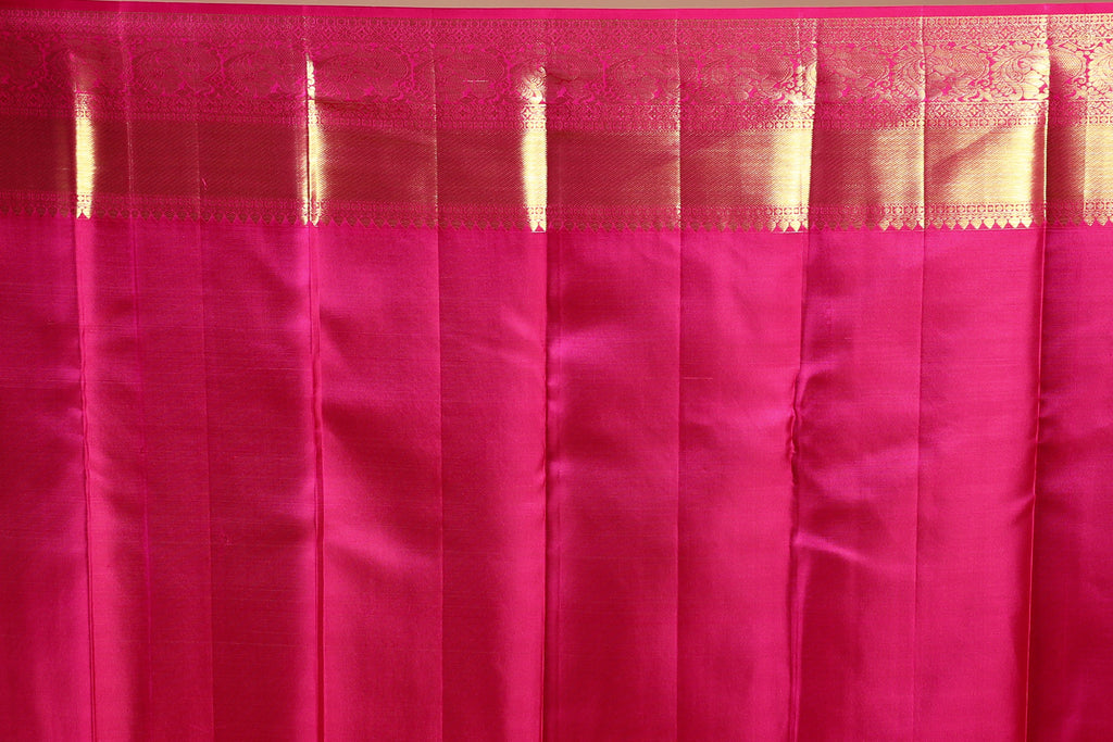 Rani Brocade Kanjivaram Saree with Blouse Piece