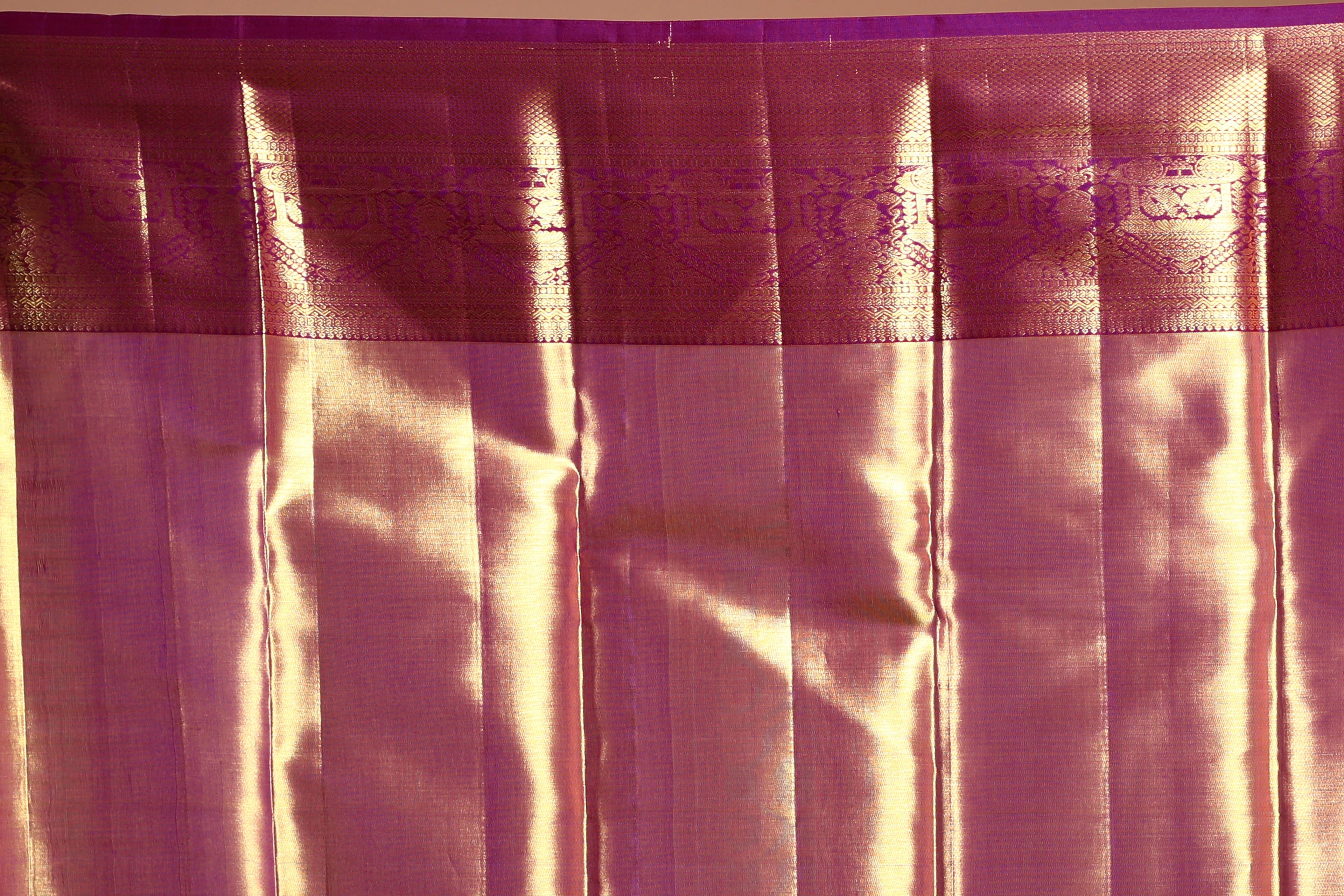Golden Tissue Kanjivaram Saree with Blouse Piece