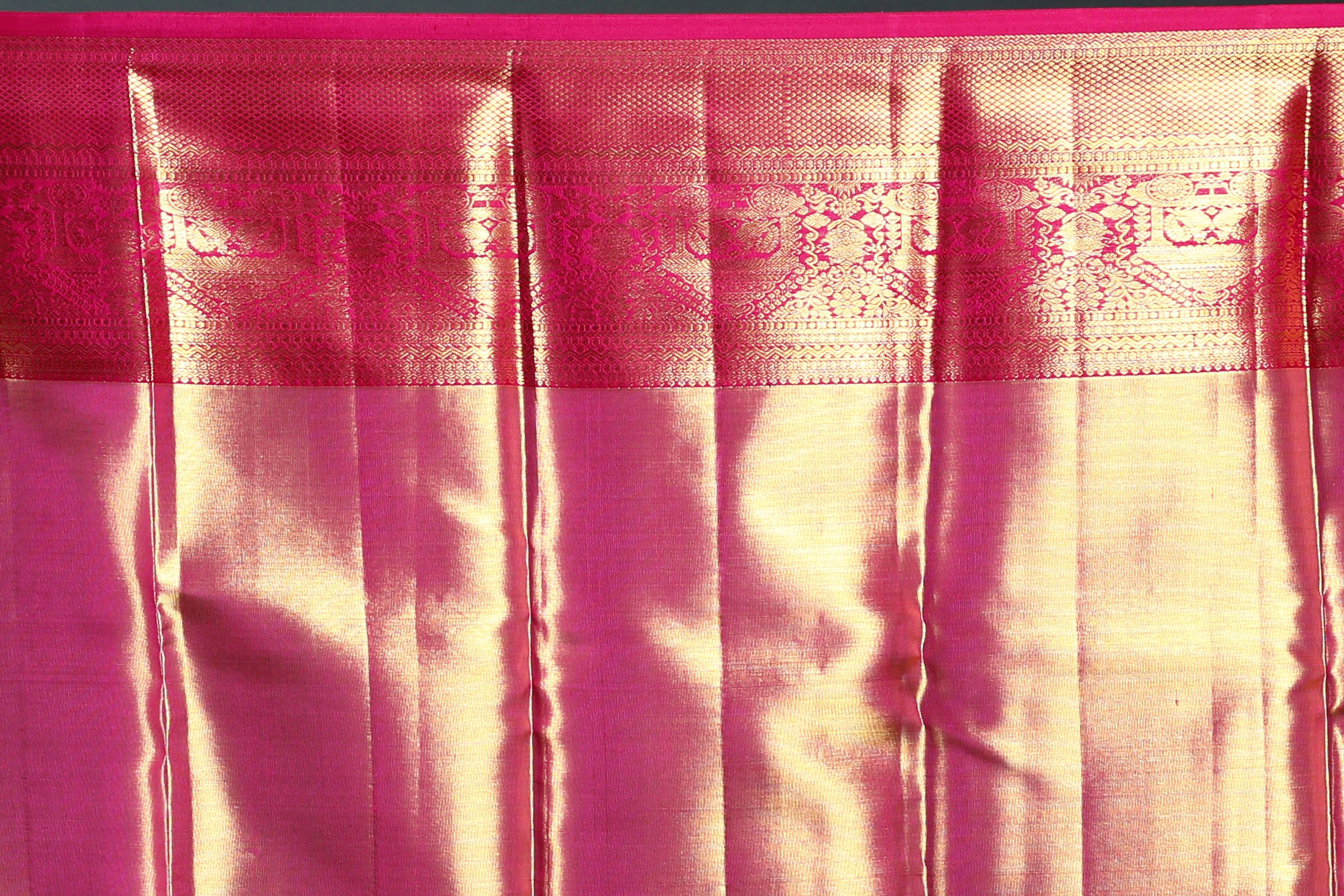 Golden Tissue Kanjivaram Saree with Blouse Piece