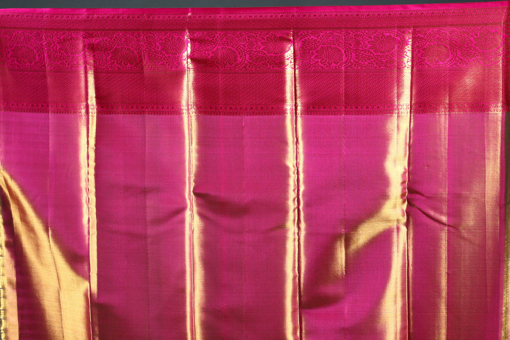 Golden Tissue Kanjivaram Saree with Blouse Piece